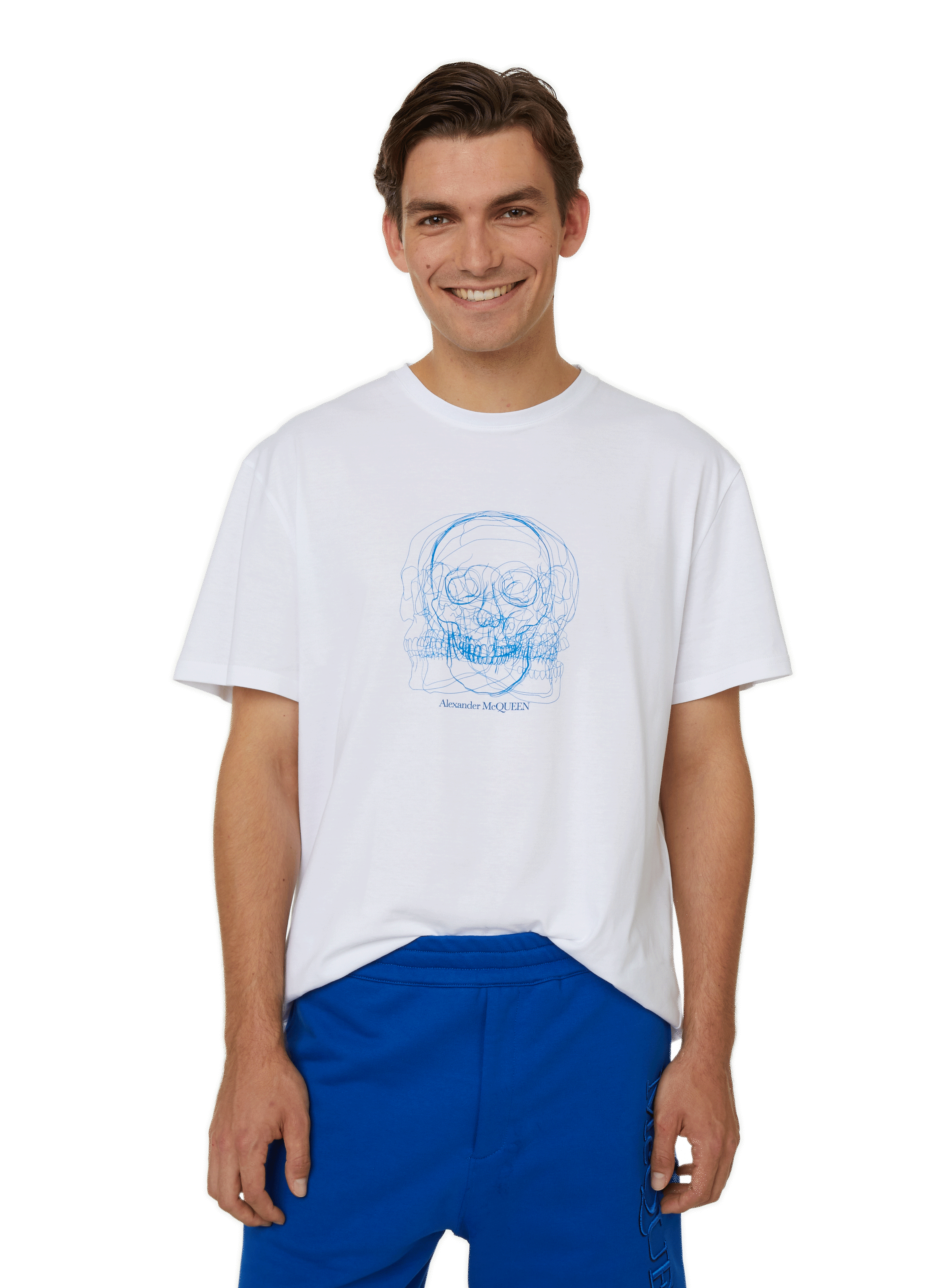 ALEXANDER MCQUEEN T-shirt à inscription en coton Blanc