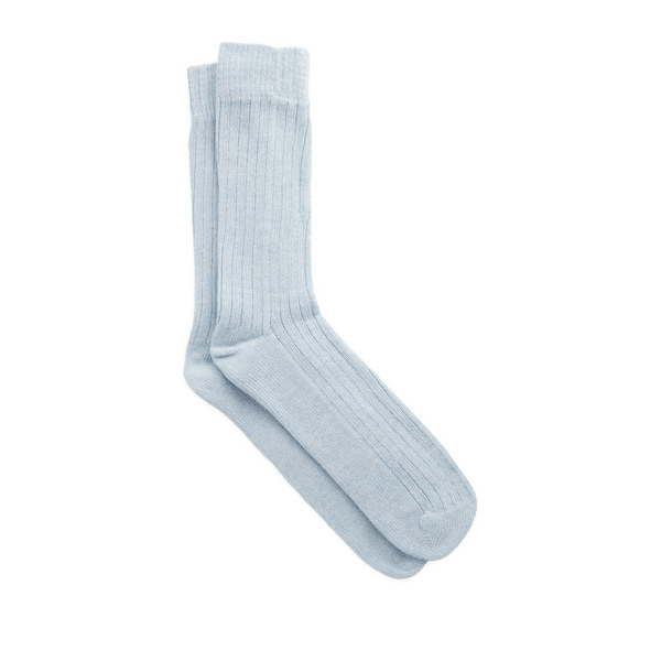 The Social Sunday Long Wool Socks In Blue