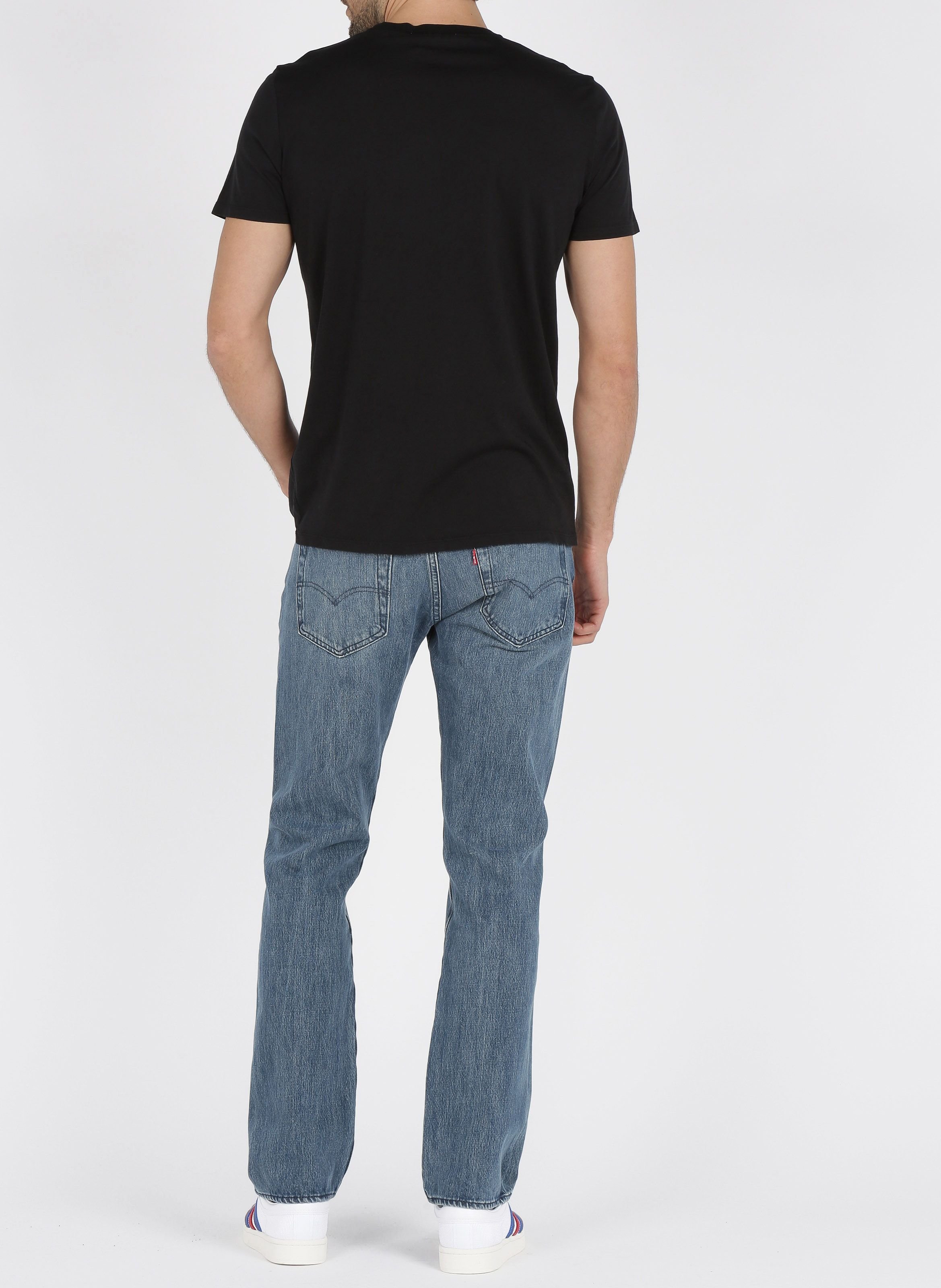 Tee-shirt col rond regular-fit en coton decatur AMERICAN VINTAGE Noir