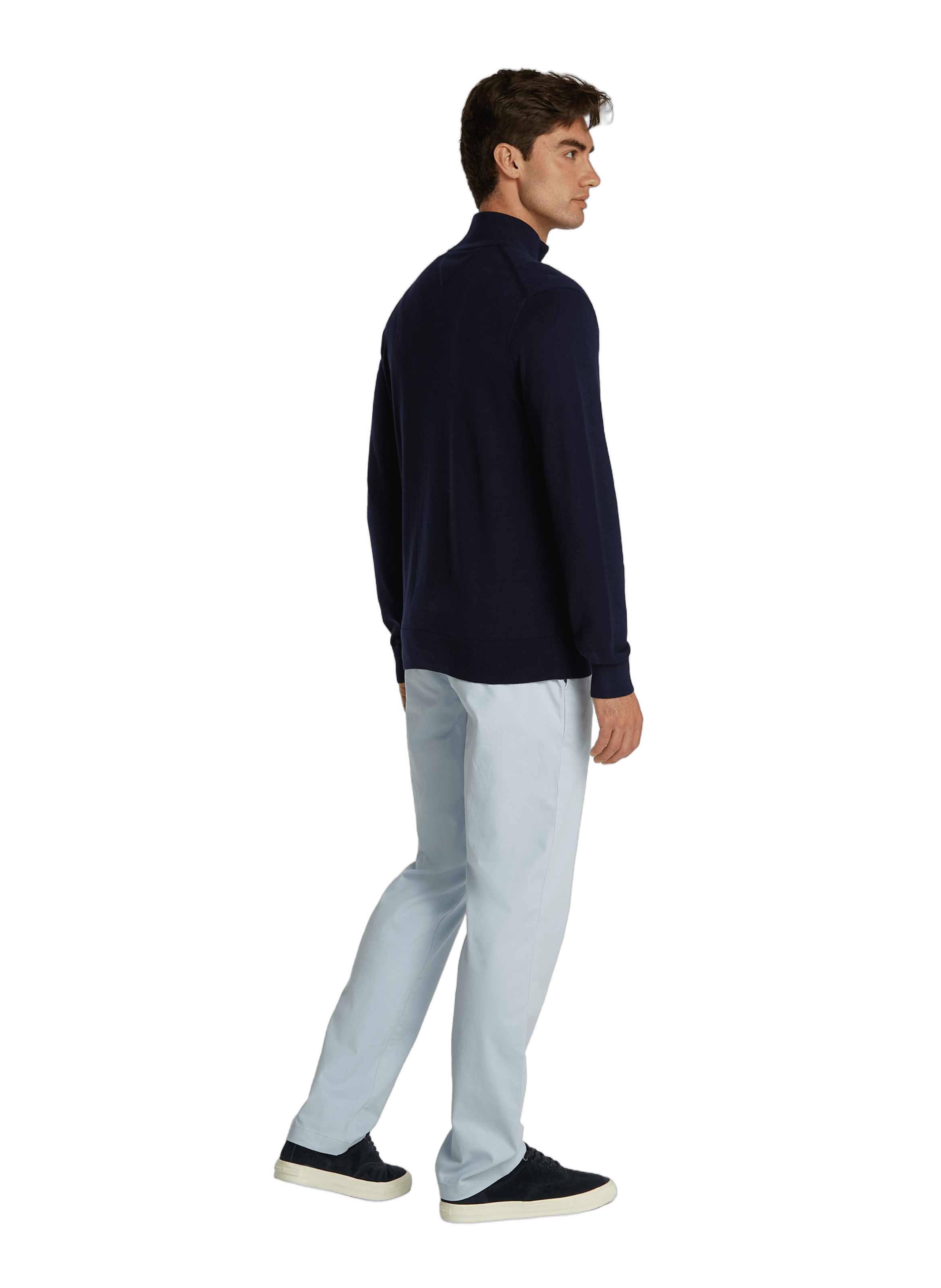Zip-up sweater with funnel neck TOMMY HILFIGER Blue
