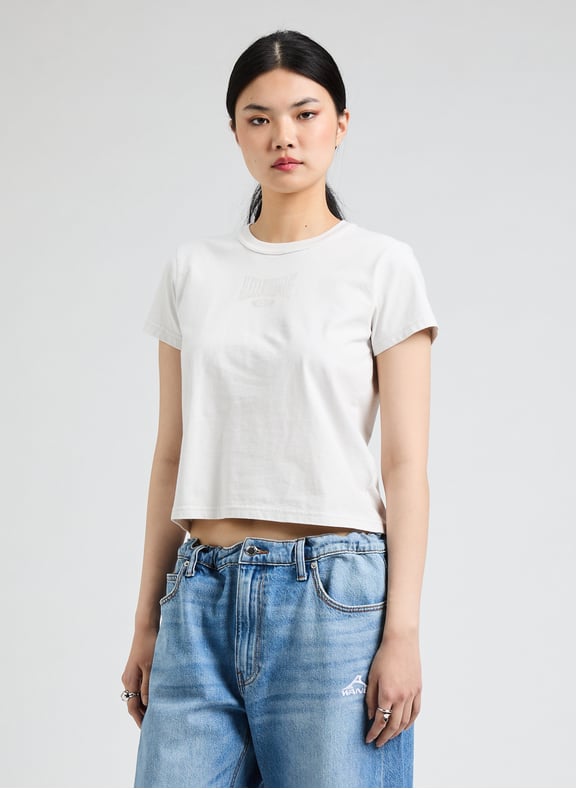 Biker-style cotton t-shirt White by ALEXANDER WANG ALEXANDER WANG Biker-style cotton t-shirt White