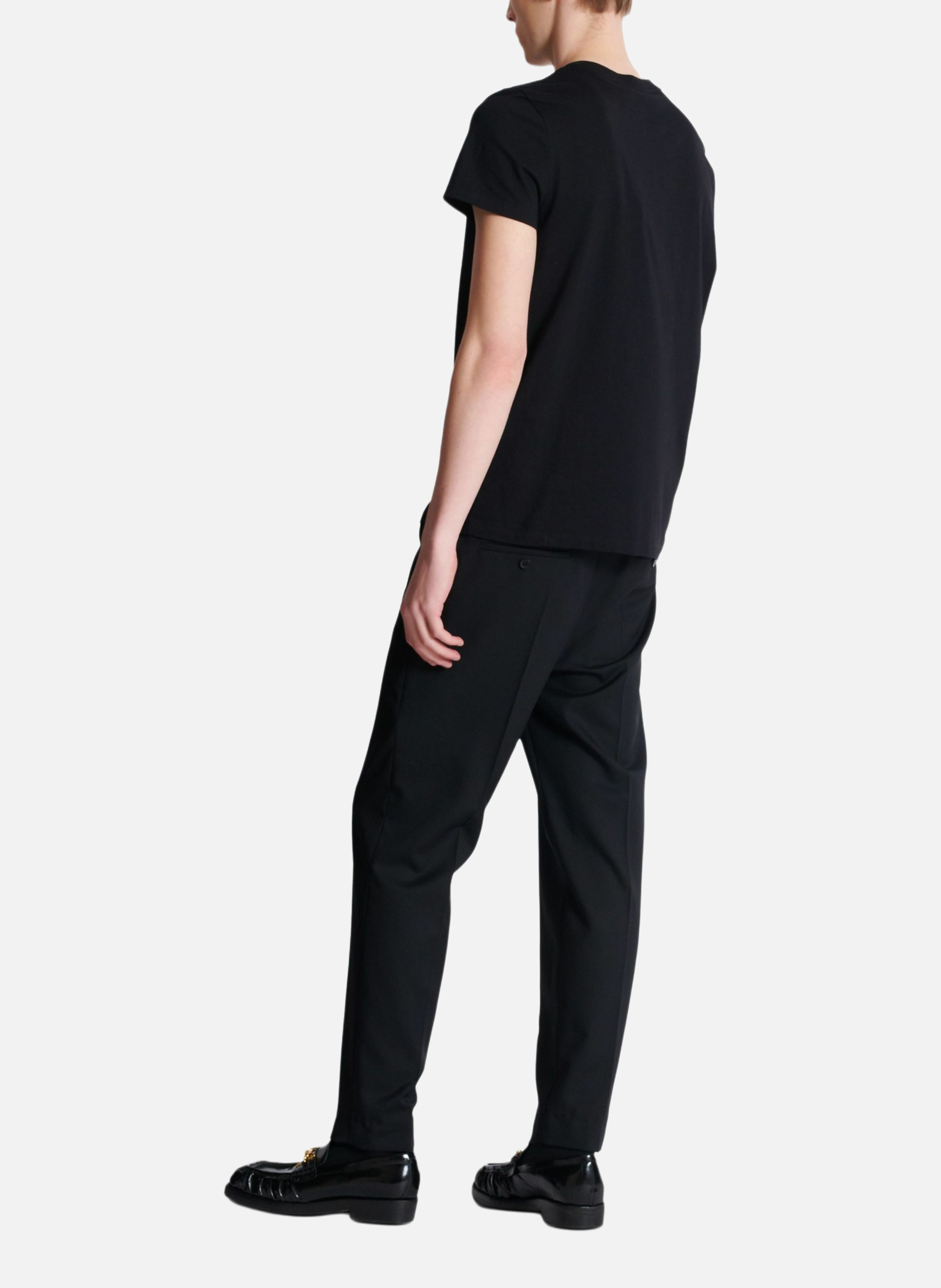 T-shirt imprimé logo balmain chaînes BALMAIN Noir