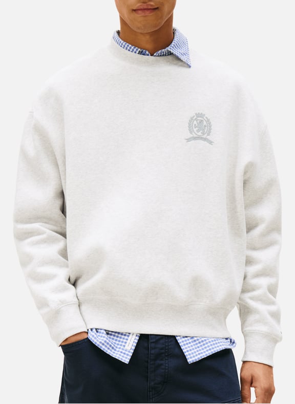 Sweatshirt en coton mélangé Gris by TOMMY HILFIGER TOMMY HILFIGER Sweatshirt en coton mélangé Gris