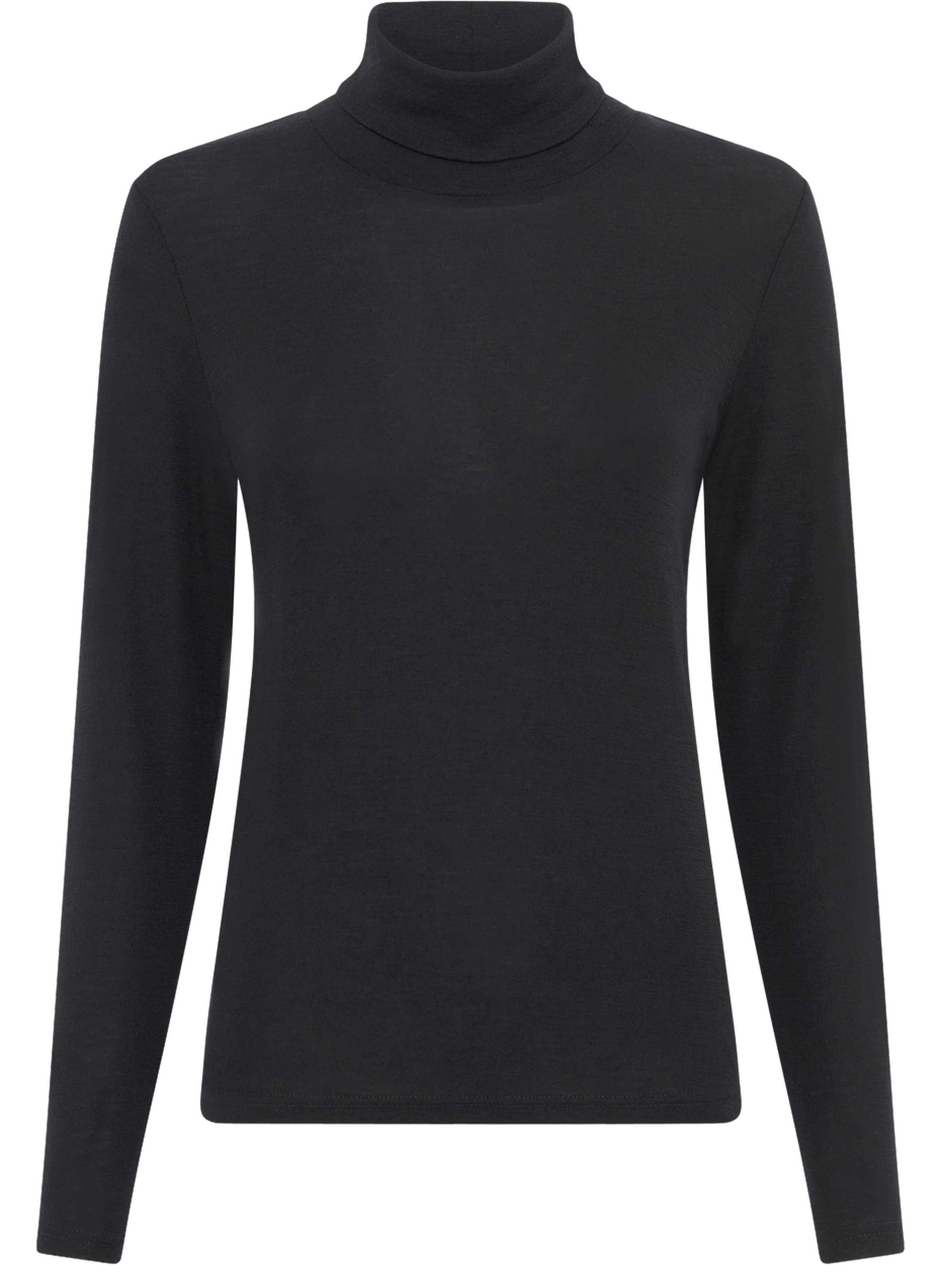 Sous-pull à col montant en laine - haniah Noir