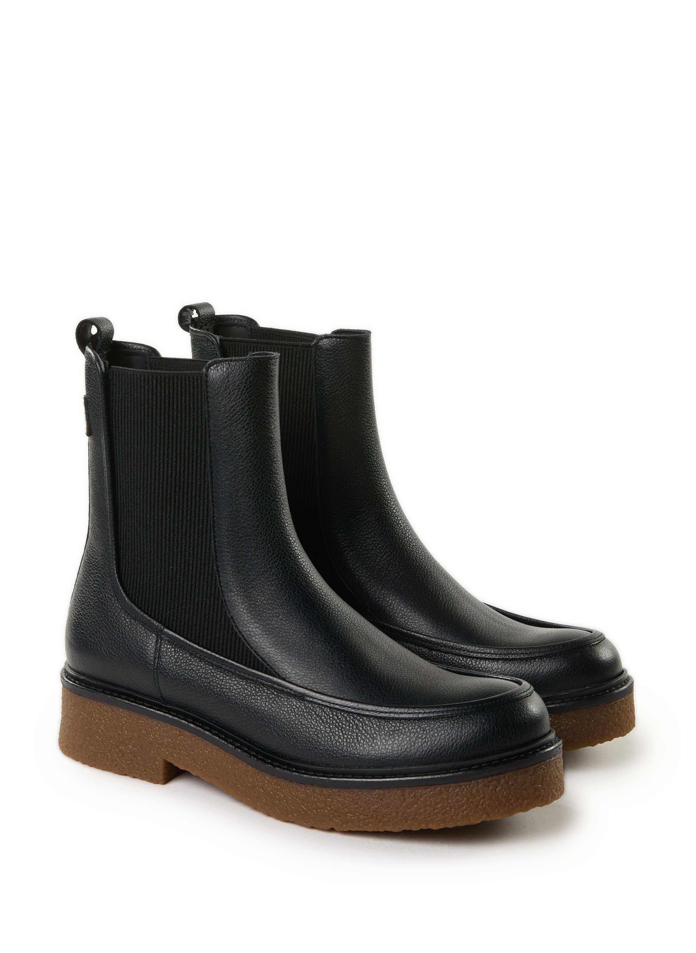 Bottines Cassie en cuir MAISON TOUFET Noir