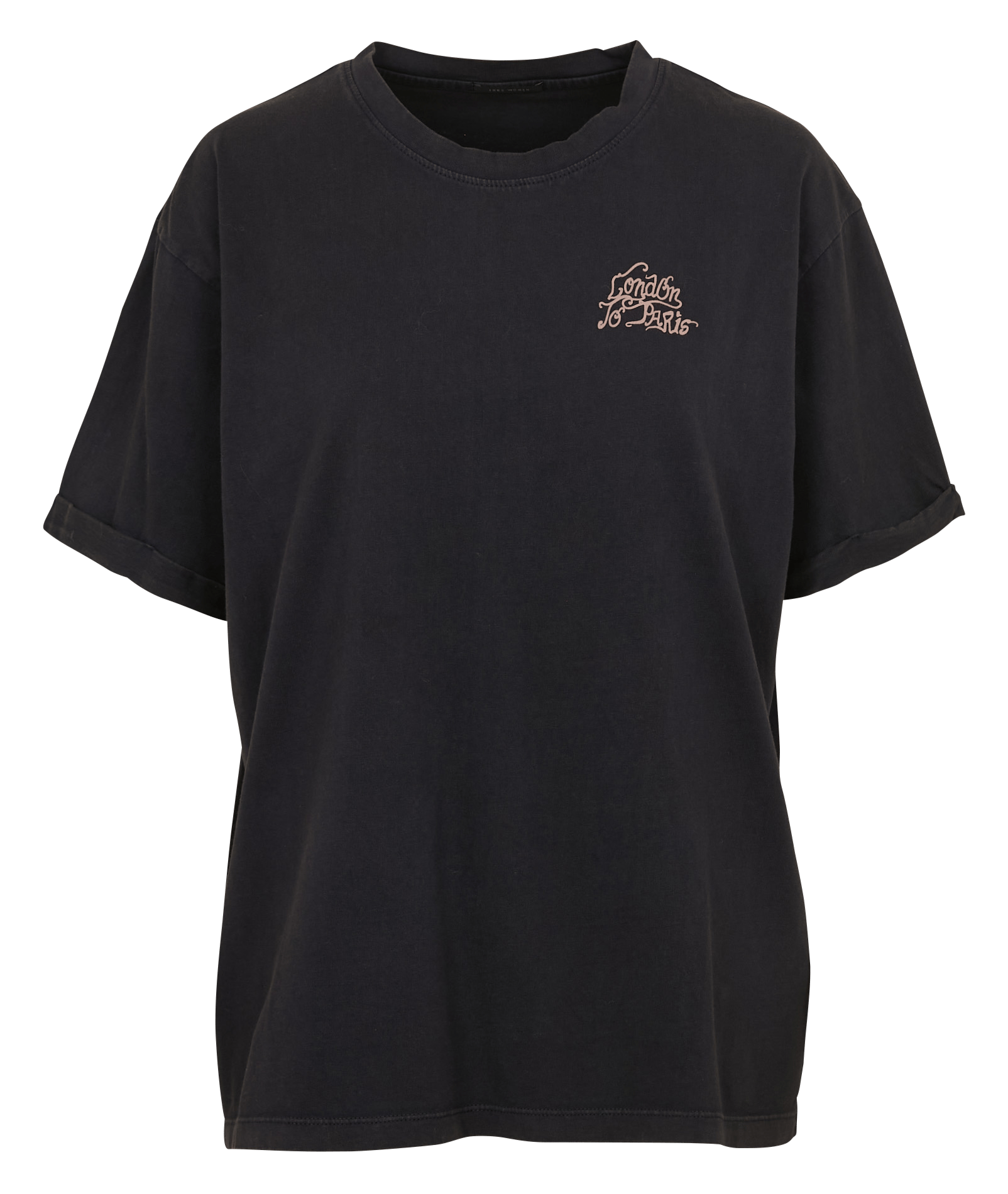 Tee-shirt col rond en coton IKKS Gris