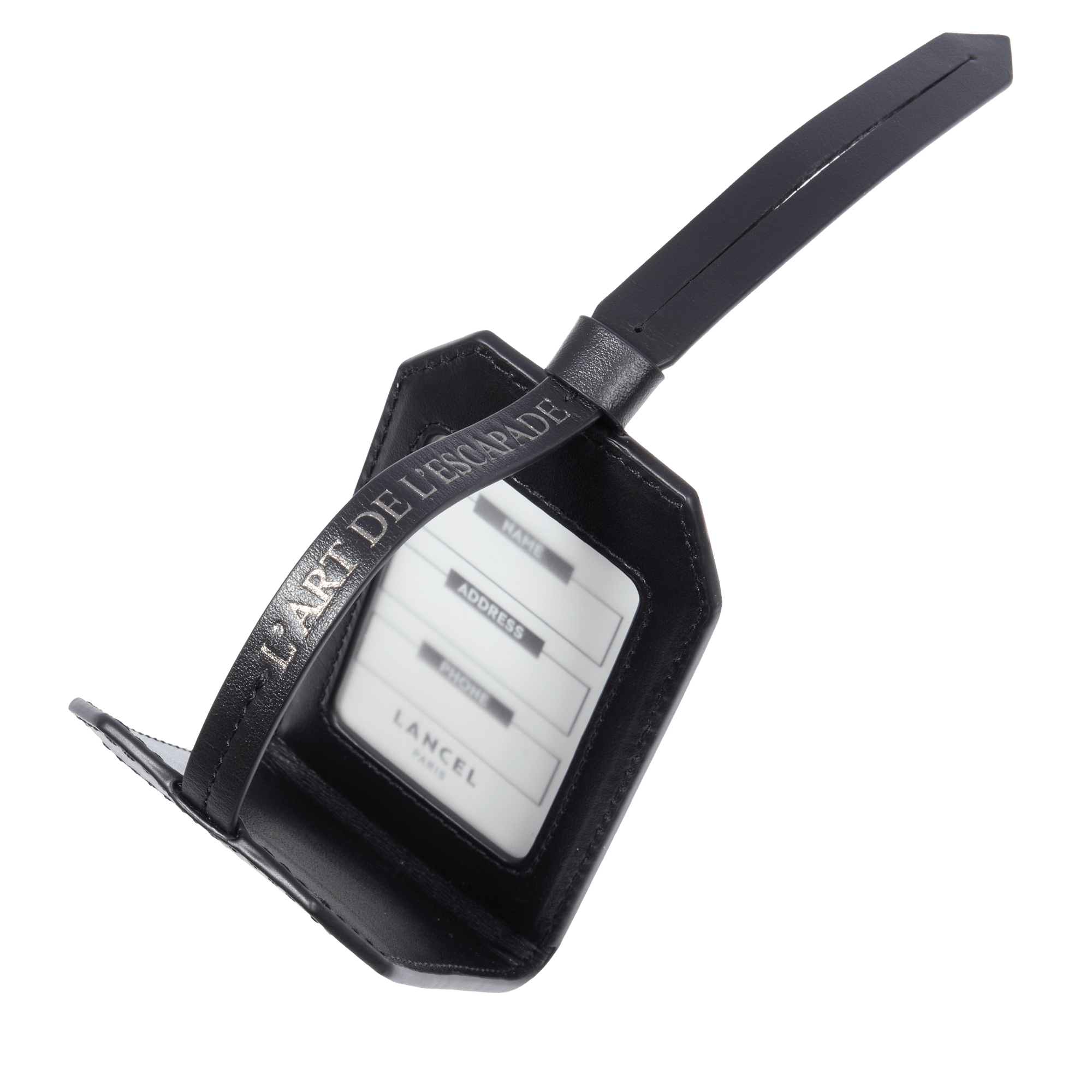 Porte-adresse escapade de lancel en cuir LANCEL Noir
