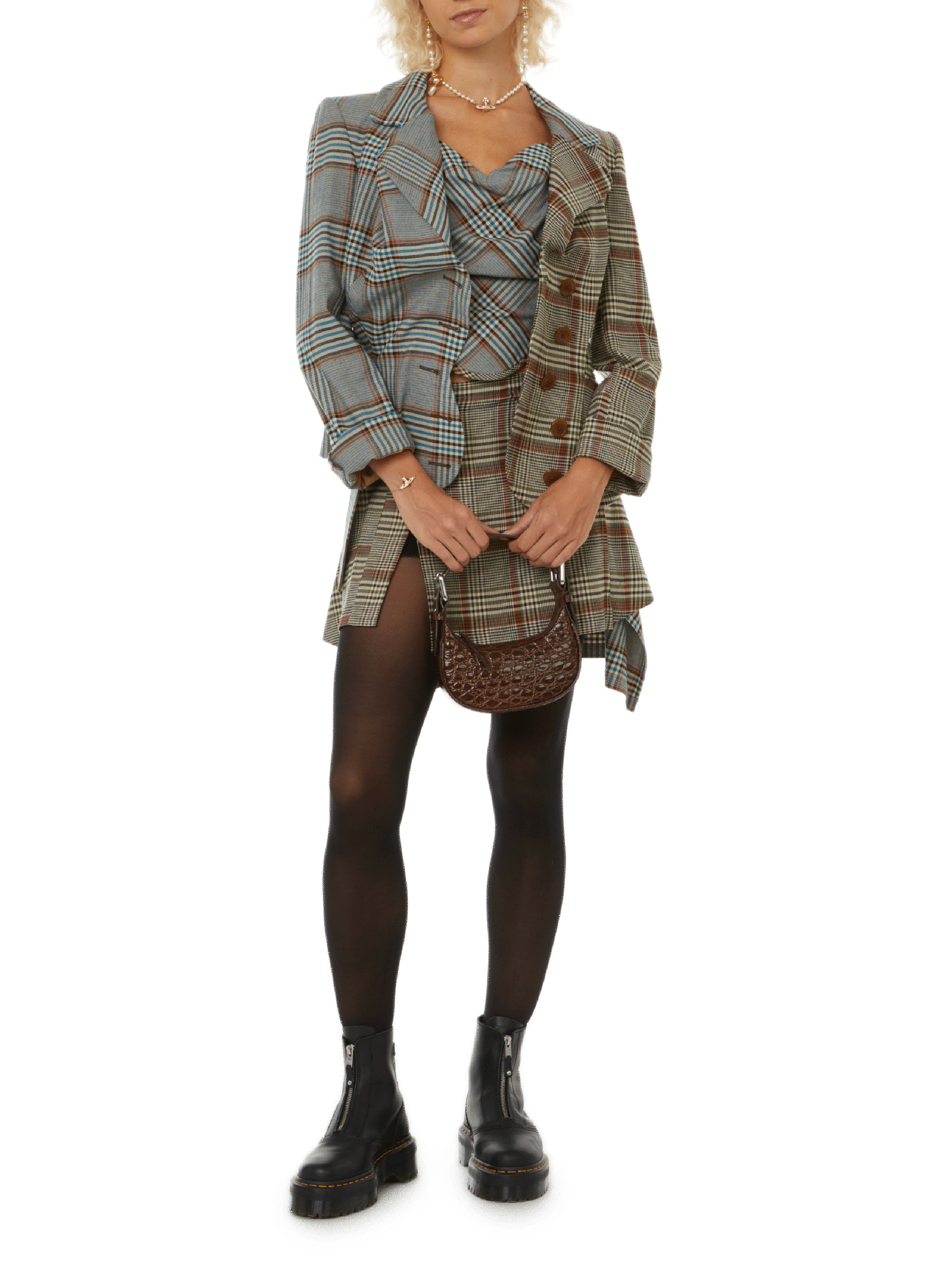 Veste de tailleur Tartan en laine  VIVIENNE WESTWOOD Multicolore