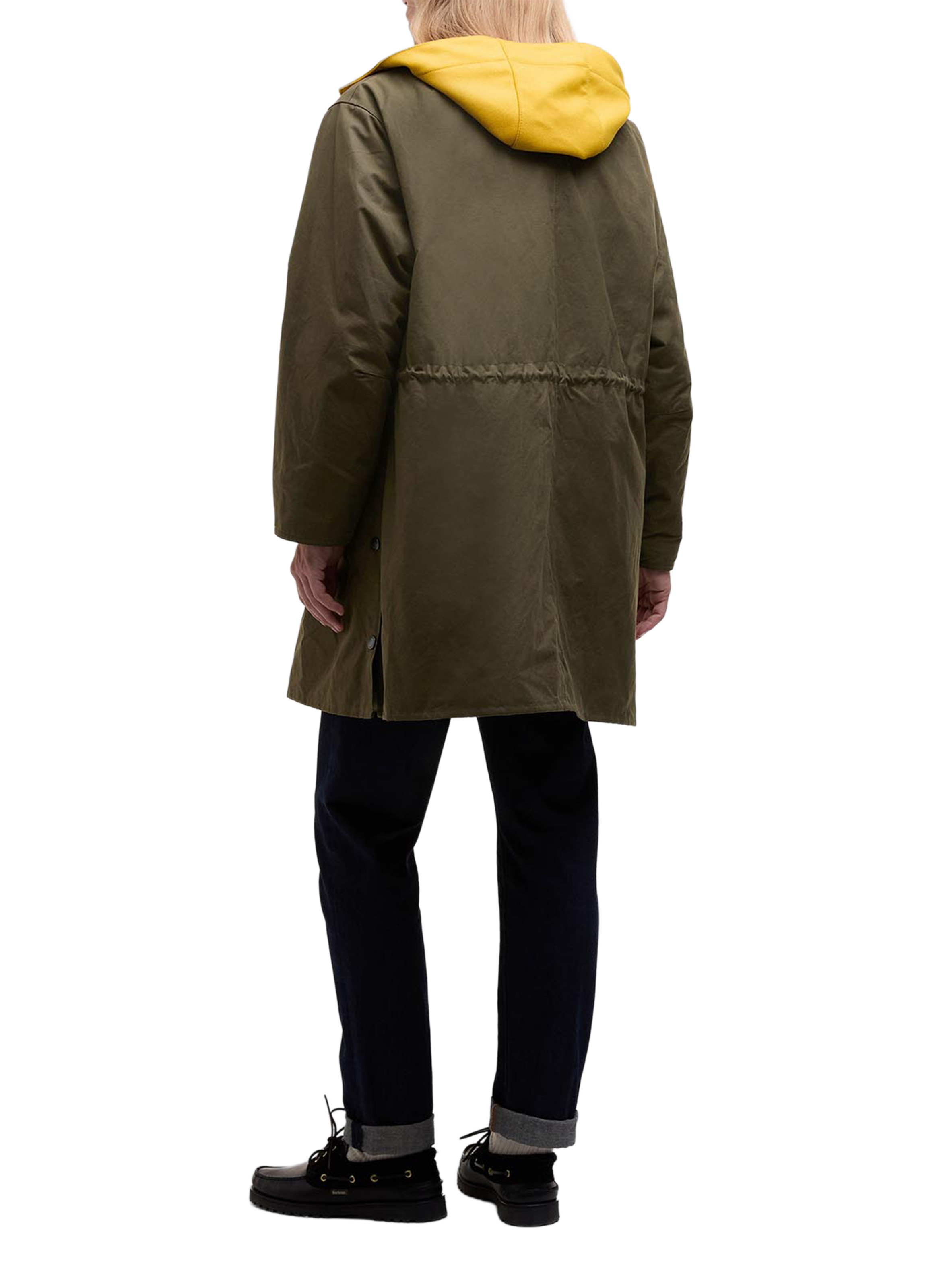 Mid-length cotton jacket BARBOUR Green