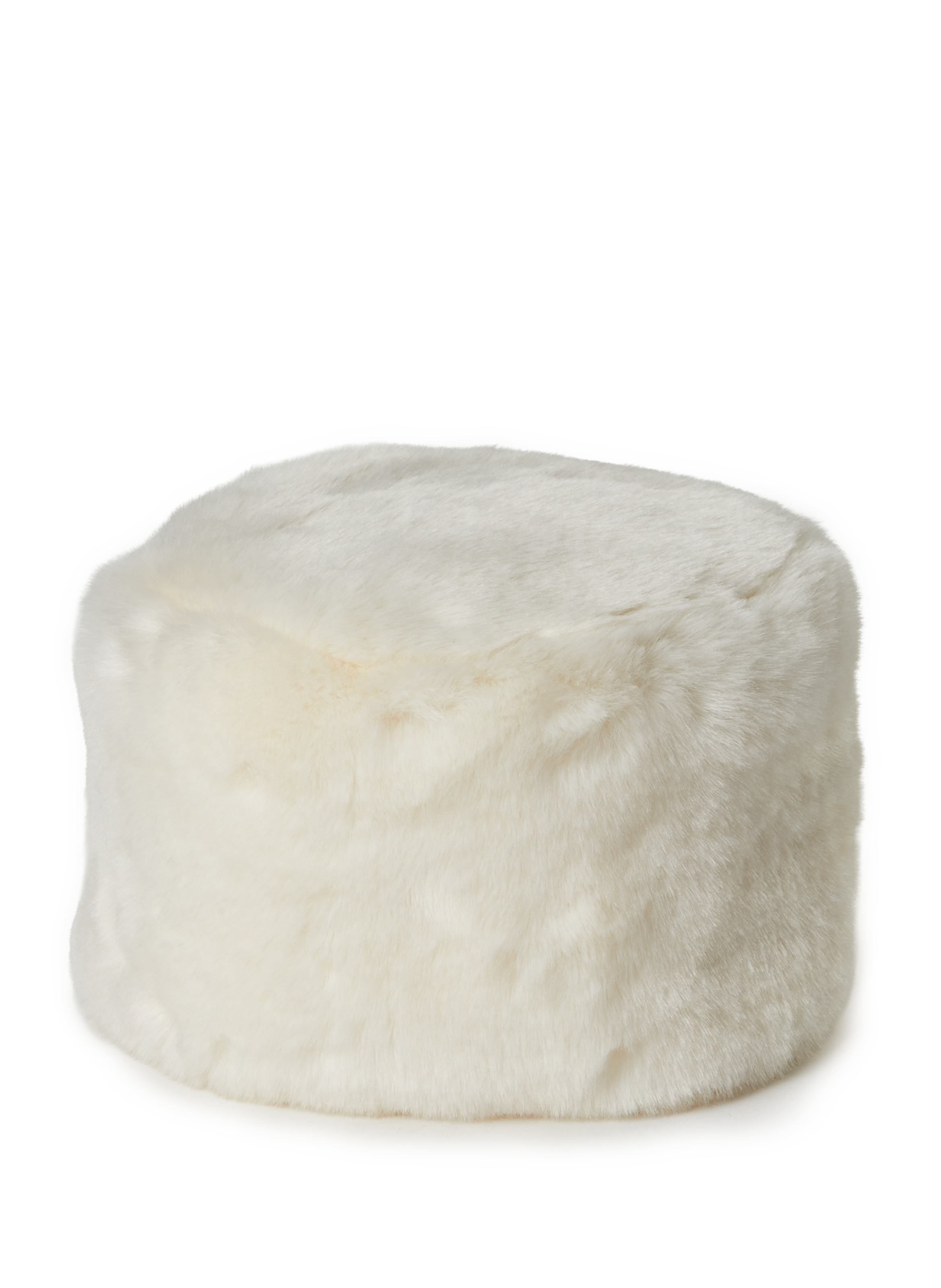 Faux fur hat AU PRINTEMPS PARIS White