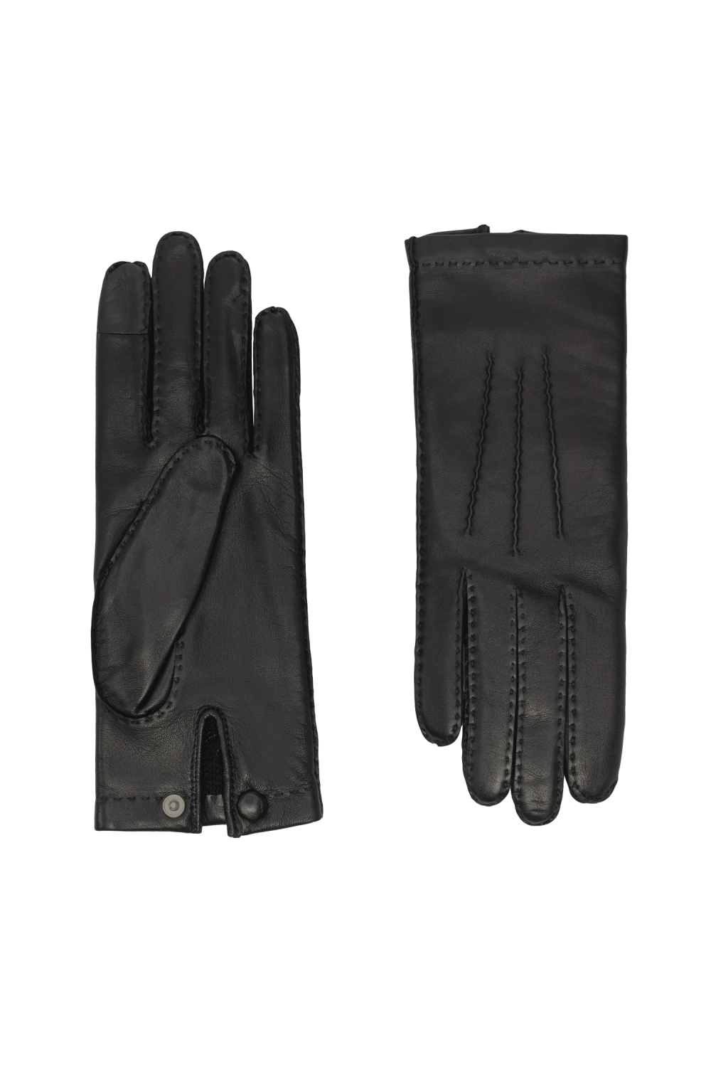Gants aude femme cuir doublés cachemire AGNELLE Noir