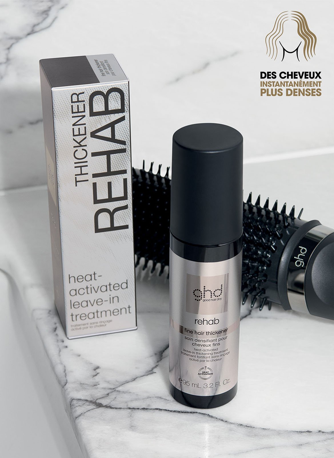 GHD rehab - soin densifiant pour cheveux fins GHD No color