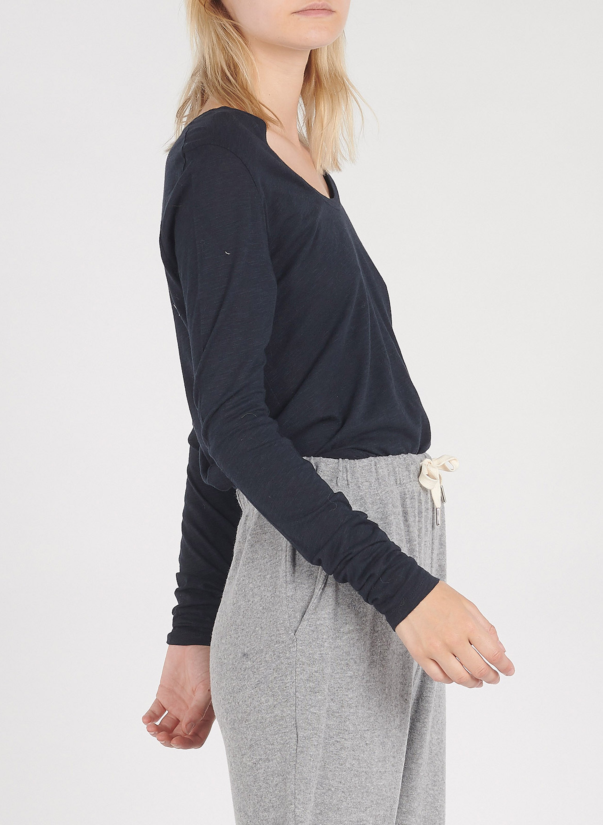 Tee-shirt col rond en coton jacksonville AMERICAN VINTAGE Bleu