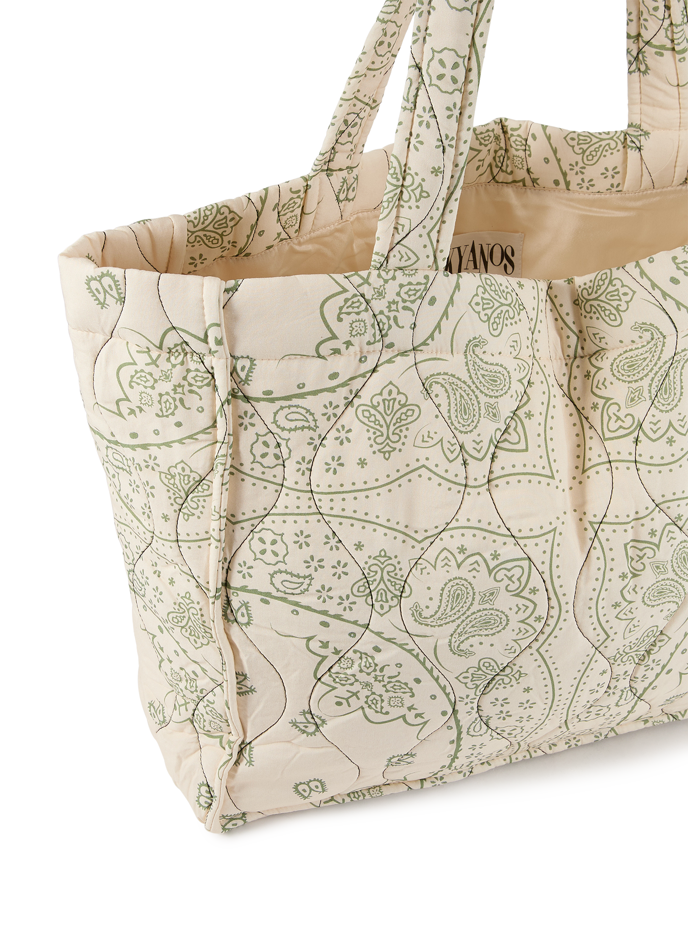 Sac à main à motif Philadeplie AOKYANOS Beige