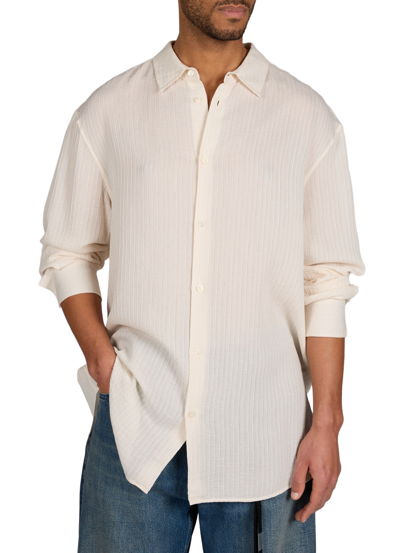 Oversized shirt Andre ANN DEMEULEMEESTER Beige