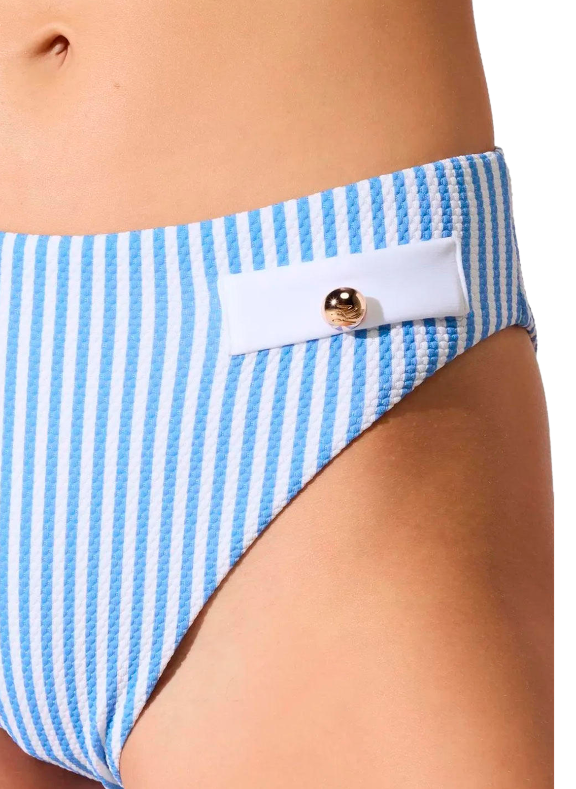 Bas de maillot de bain à rayures KARL LAGERFELD Bleu