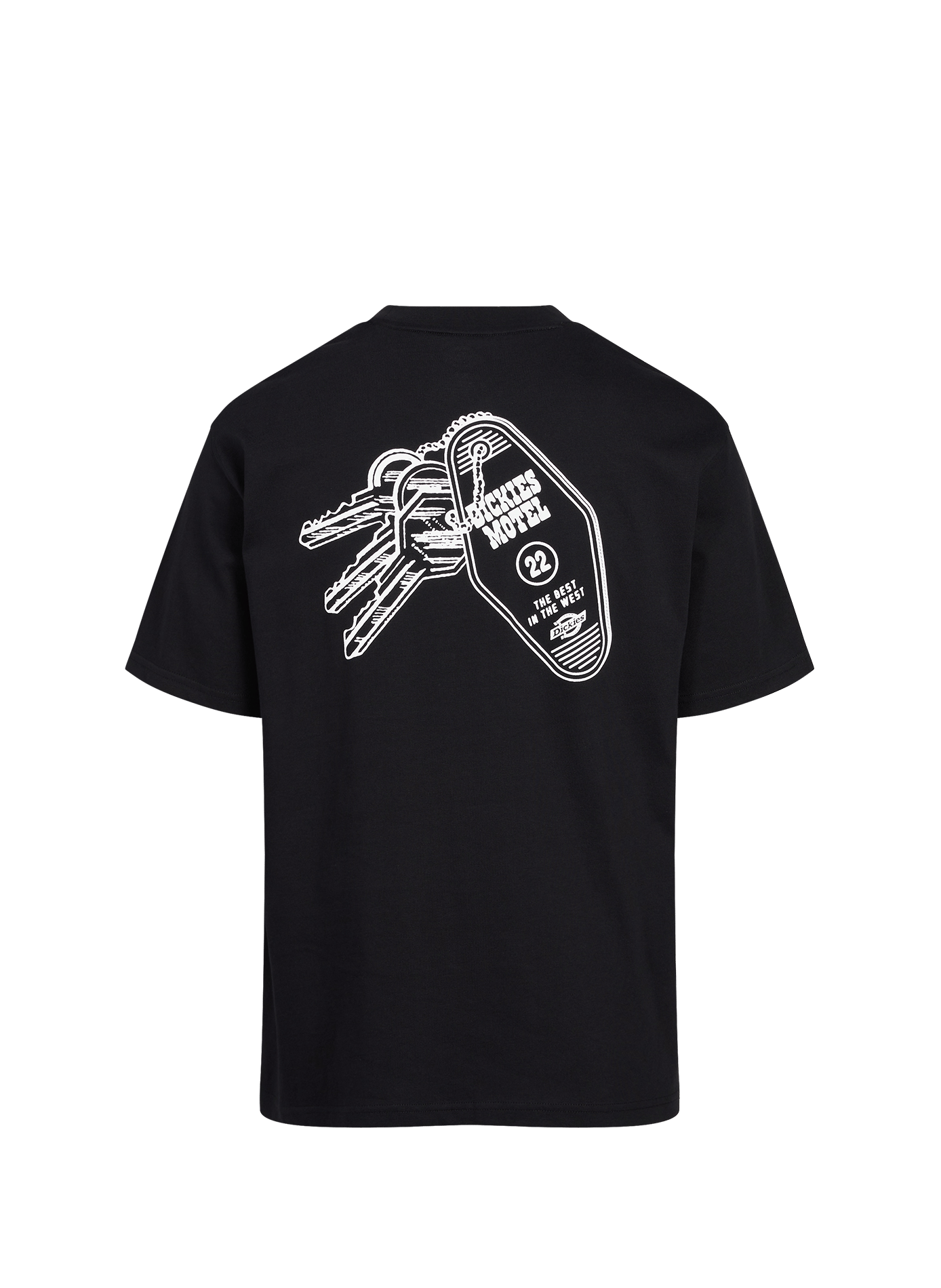 T-shirt ample sérigraphié en coton DICKIES Noir