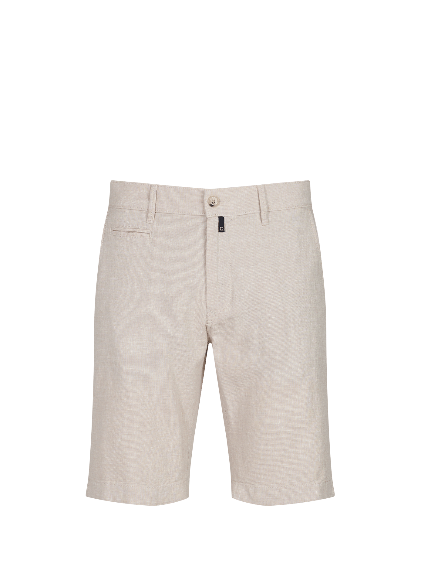 Short droit en lin et coton PIERRE CARDIN Beige