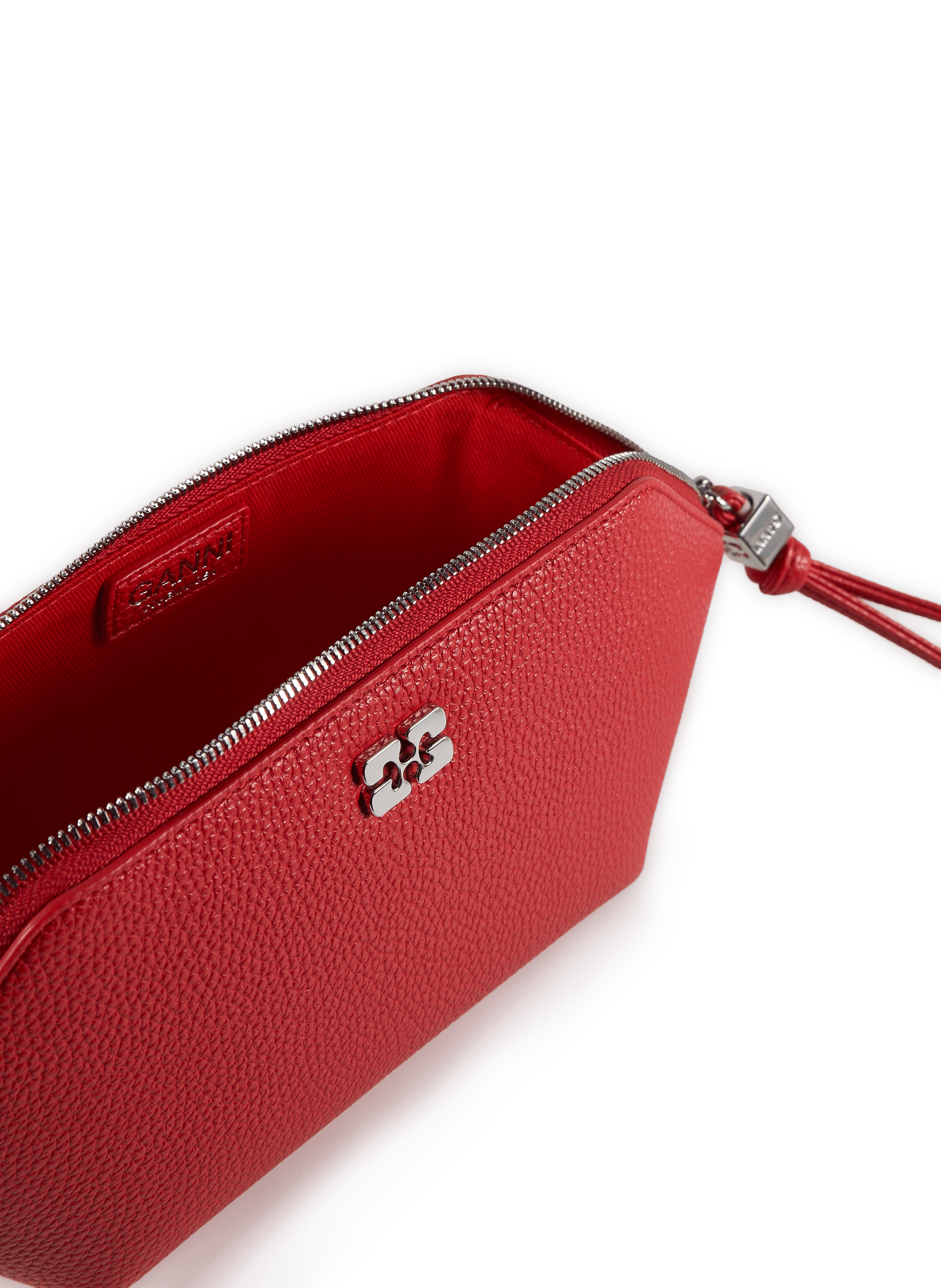 Grained Bou Clutch GANNI Red
