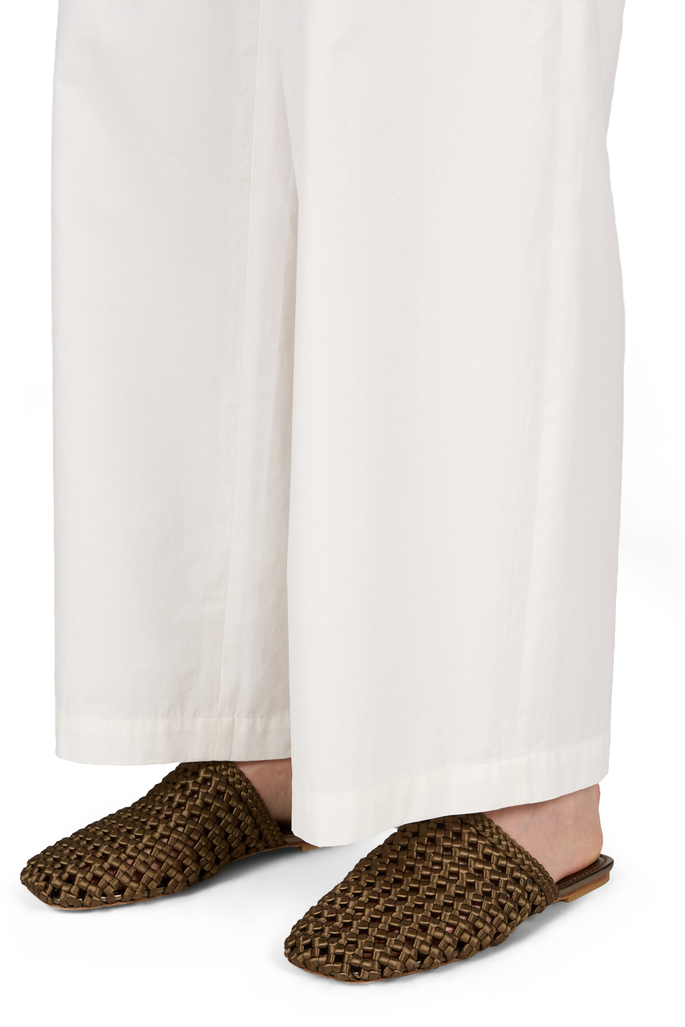 Flat leather Marina mules STUART WEITZMAN Golden