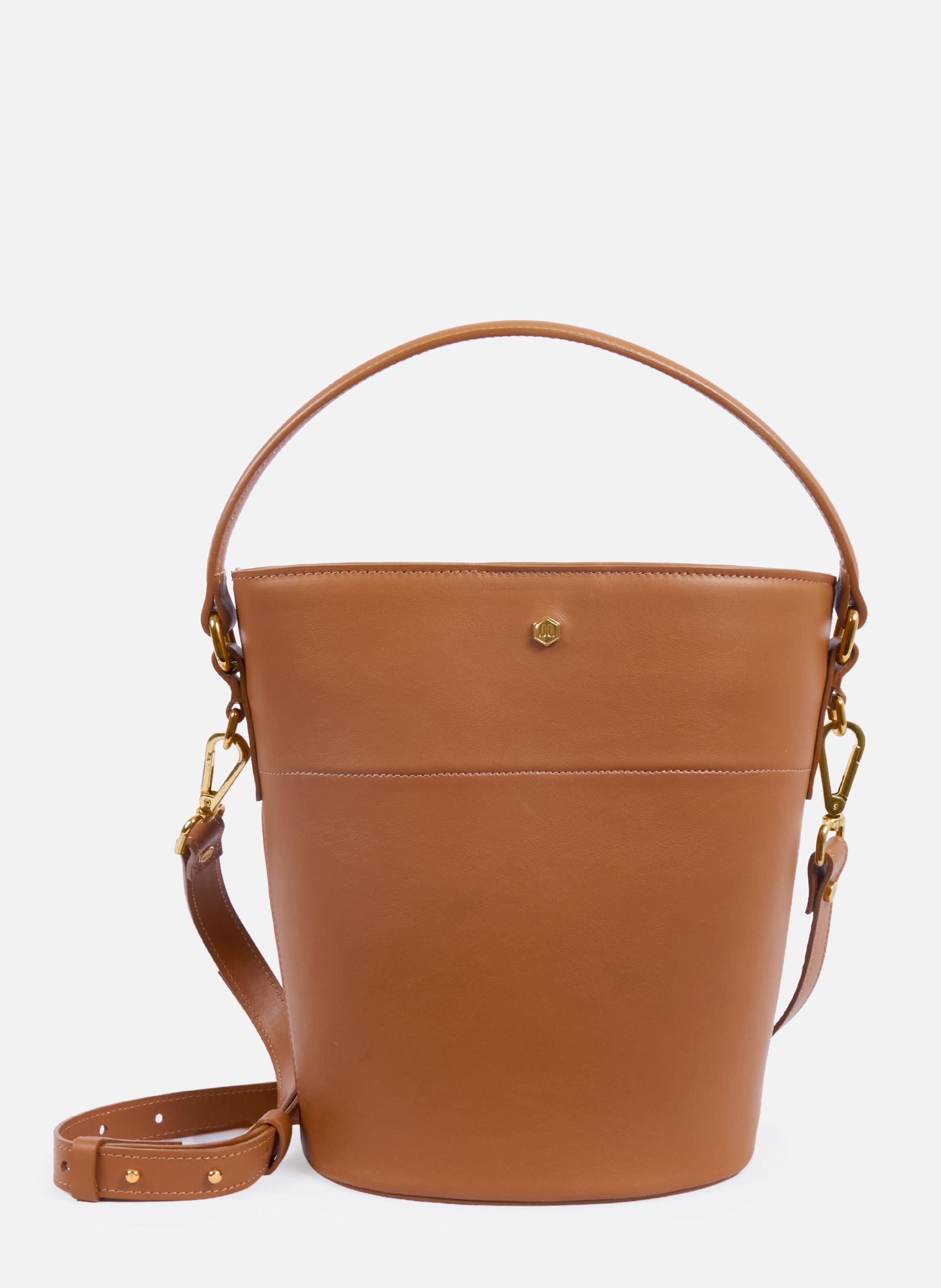 Sac seau margot cuir JULES & JENN Marron