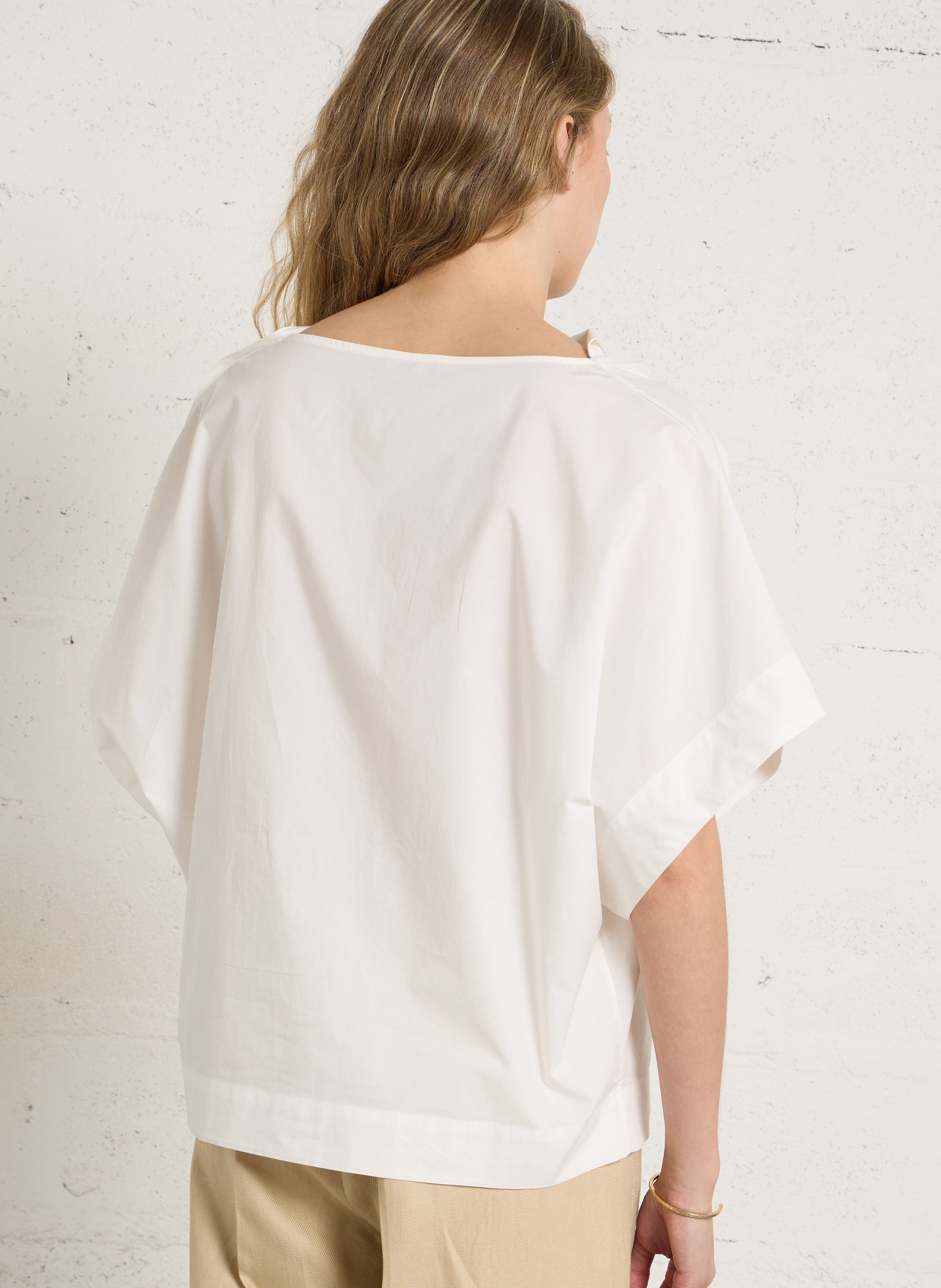 Top ample en coton bio issa SOEUR Blanc