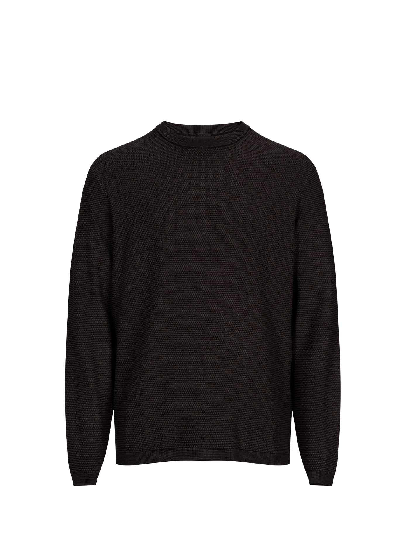 Straight fit round neck sweater ARMANI EXCHANGE Brown