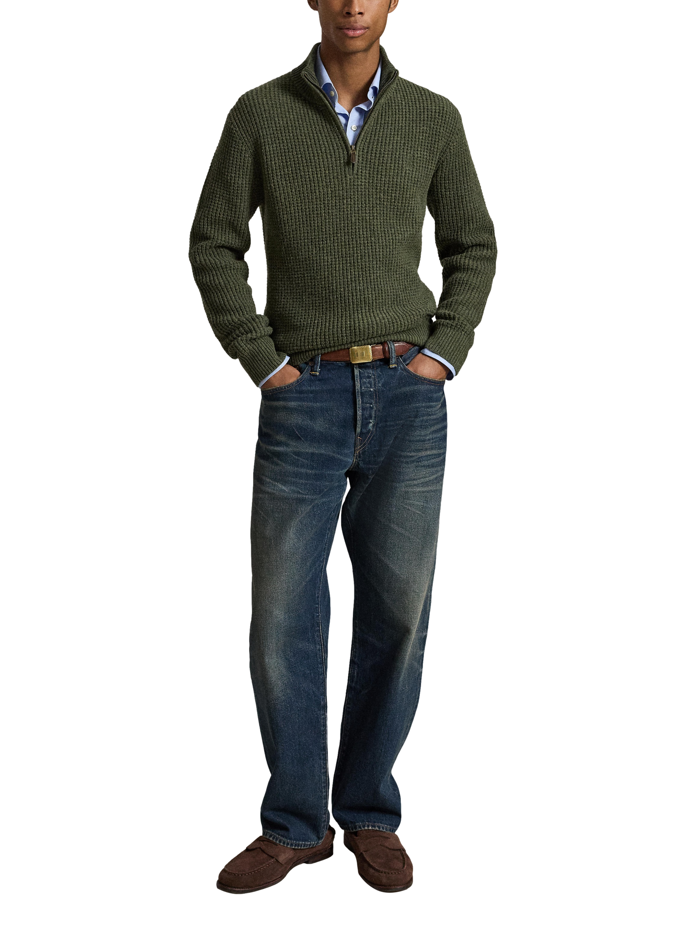 Trui met polokraag van gemengde wol POLO RALPH LAUREN Groen