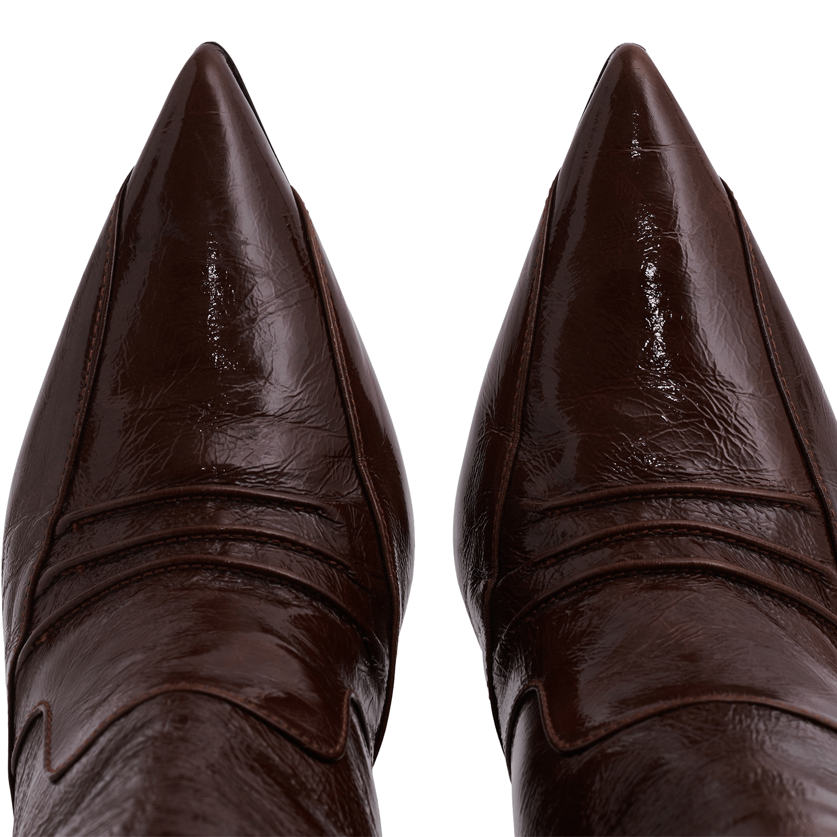 Bottes à bout pointu en cuir neodavynp IRO Marron