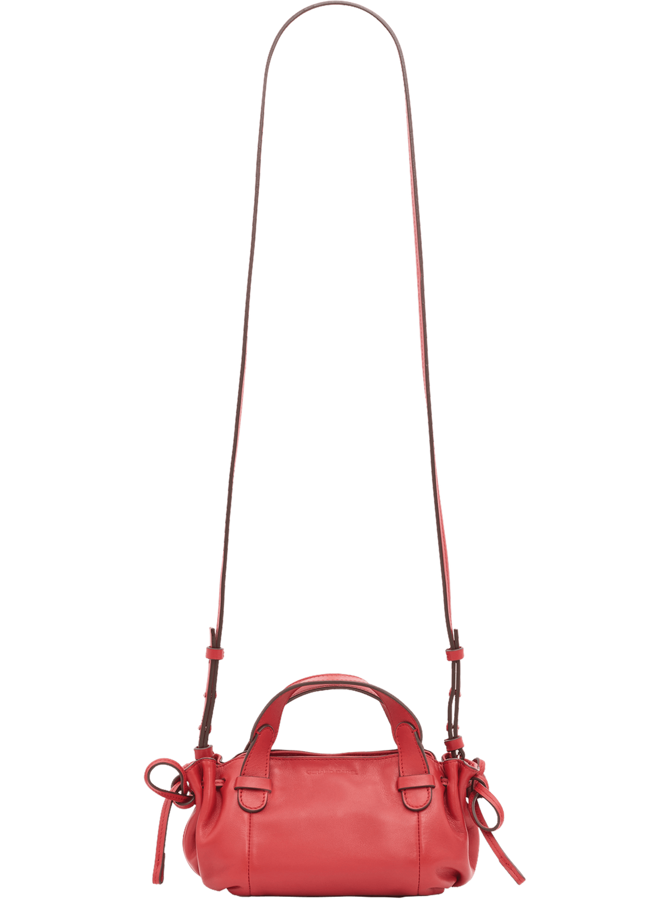 Mini sac à main en cuir - micro 24 GERARD DAREL Rouge