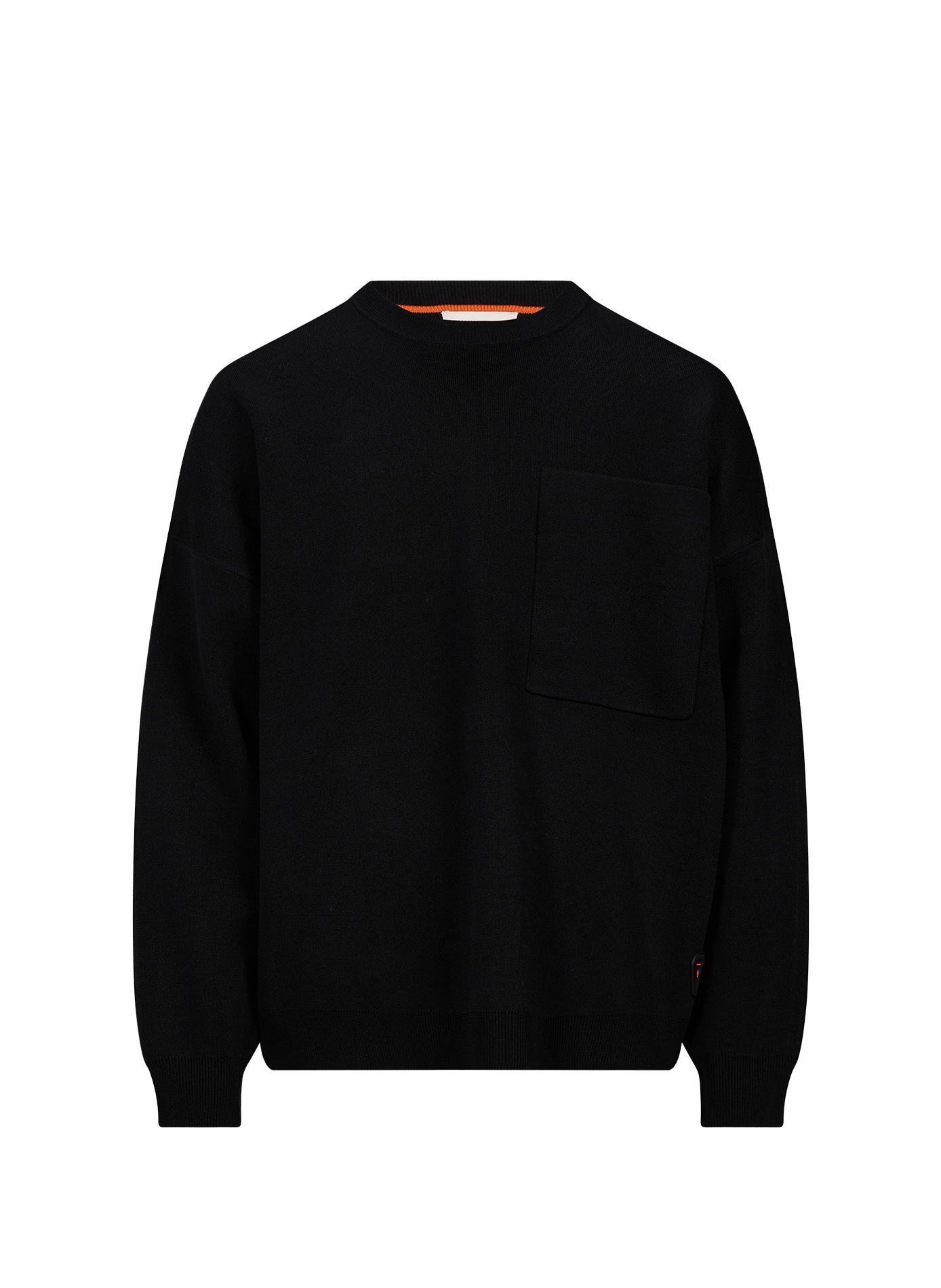 Pull ample col rond GERTRUDE Noir