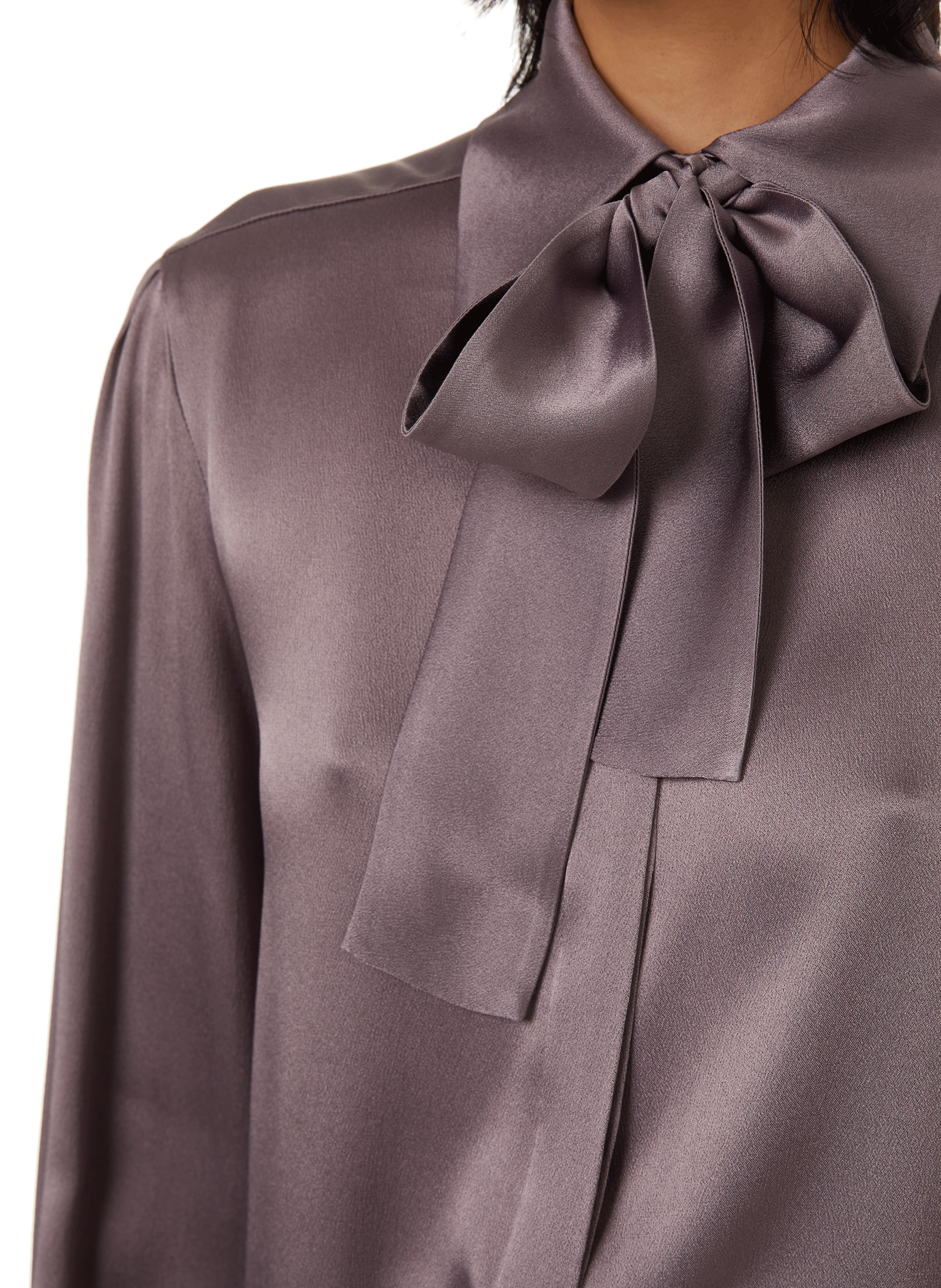 Silk-Blend Blouse  ALBERTA FERRETTI Purple
