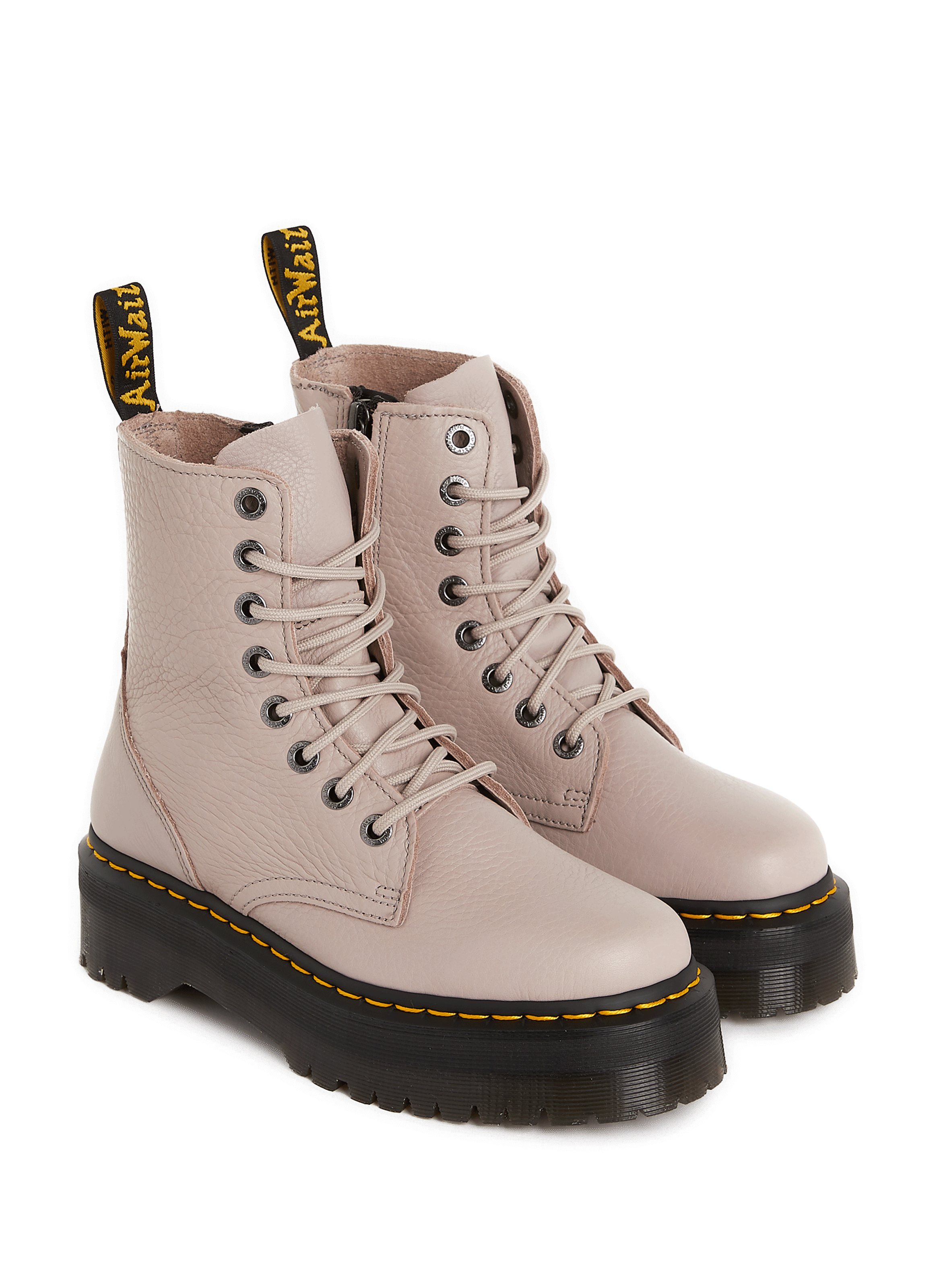 Bottines Pisa en cuir DR. MARTENS Beige