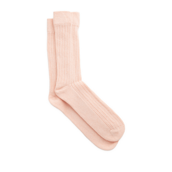 The Social Sunday Long Wool Socks In Pink