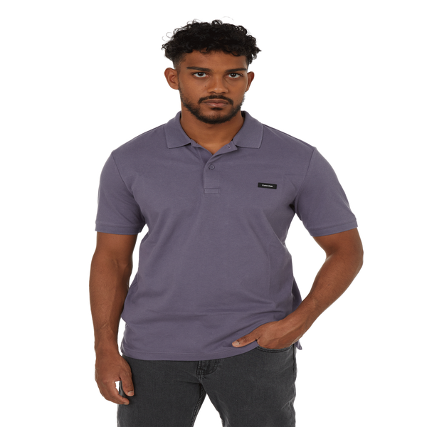 Calvin Klein Cotton Polo Shirt In Purple