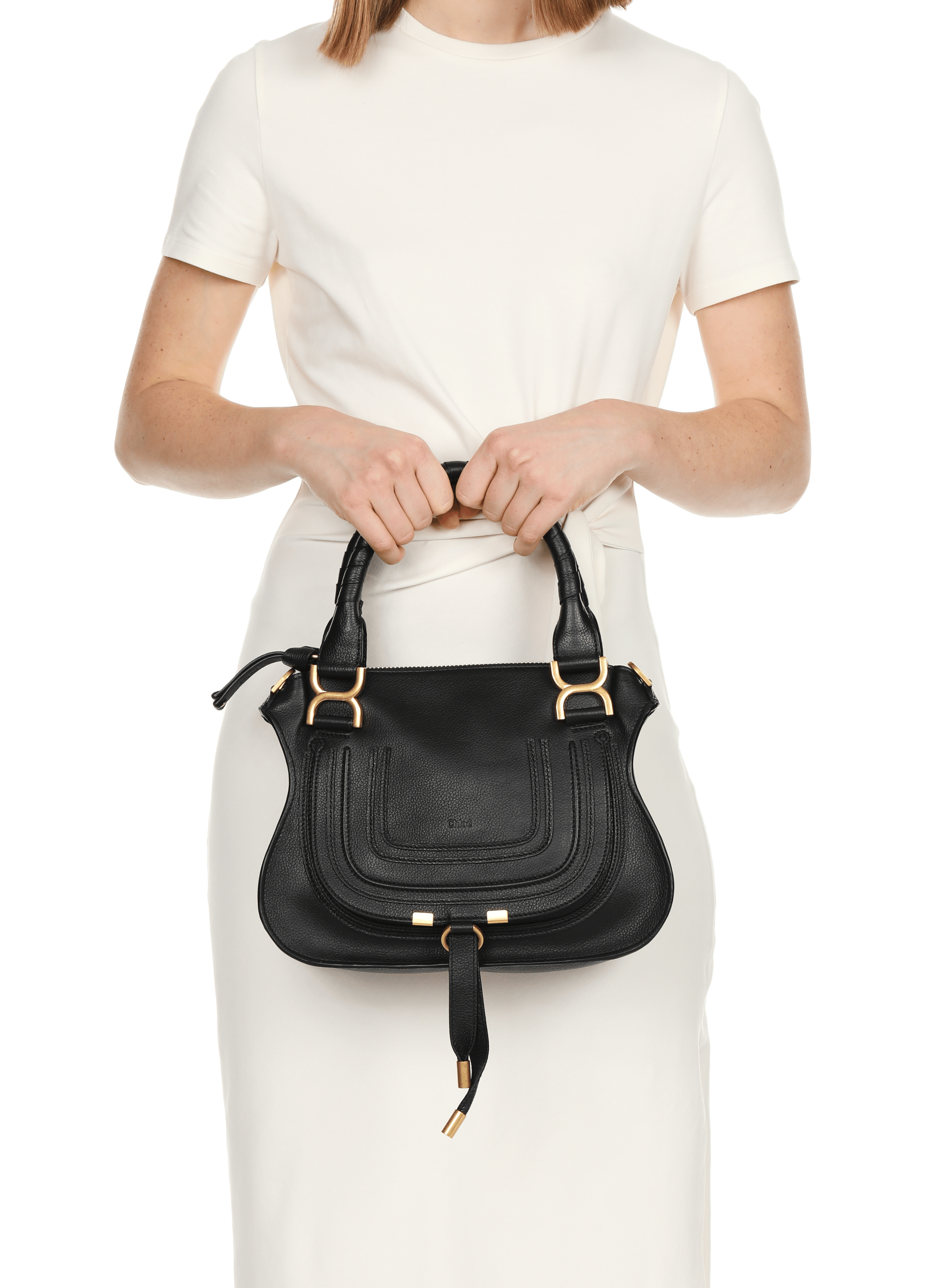 Marcie leather handbag CHLOÉ Black