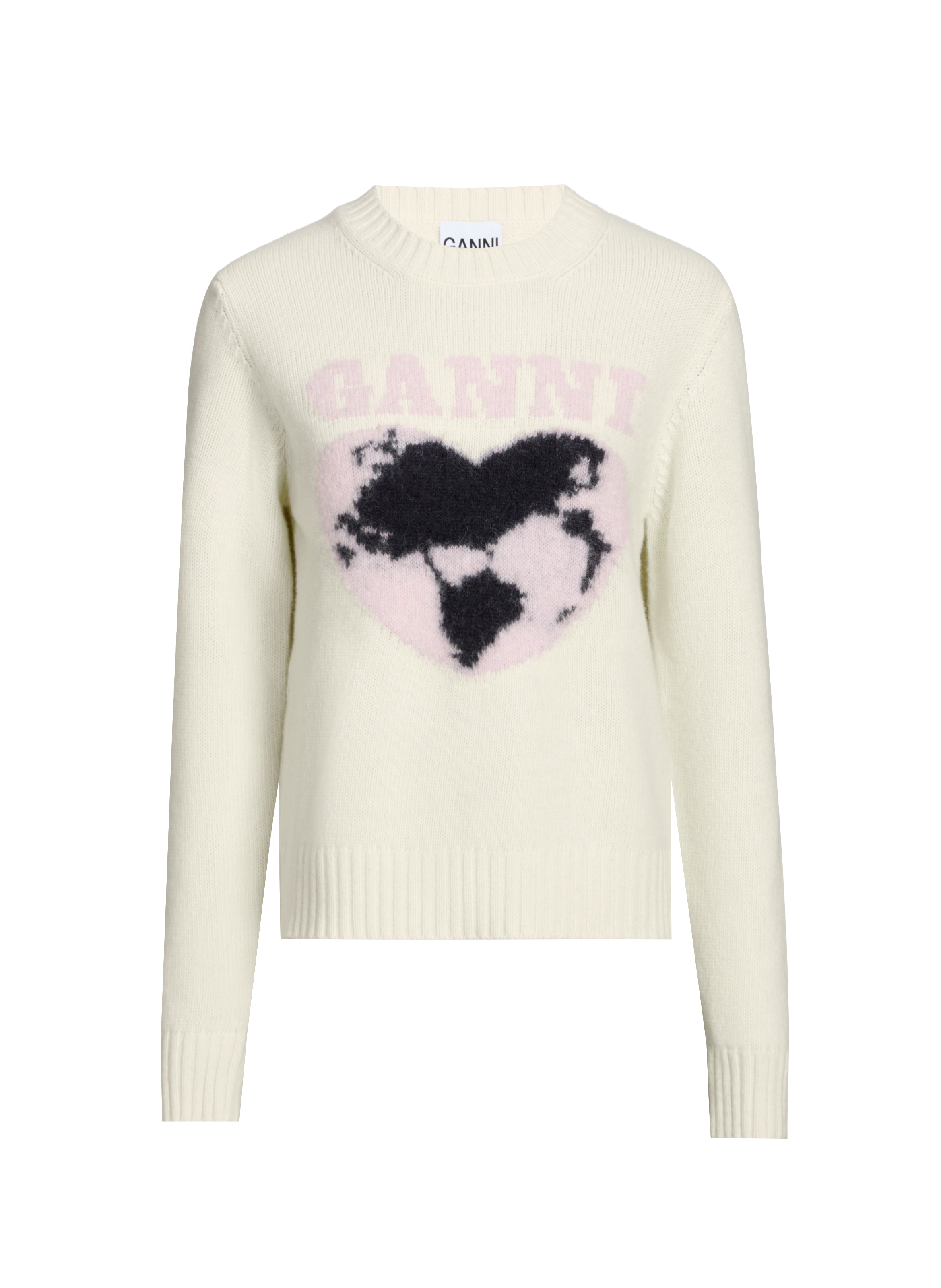 Pull en laine GANNI Beige