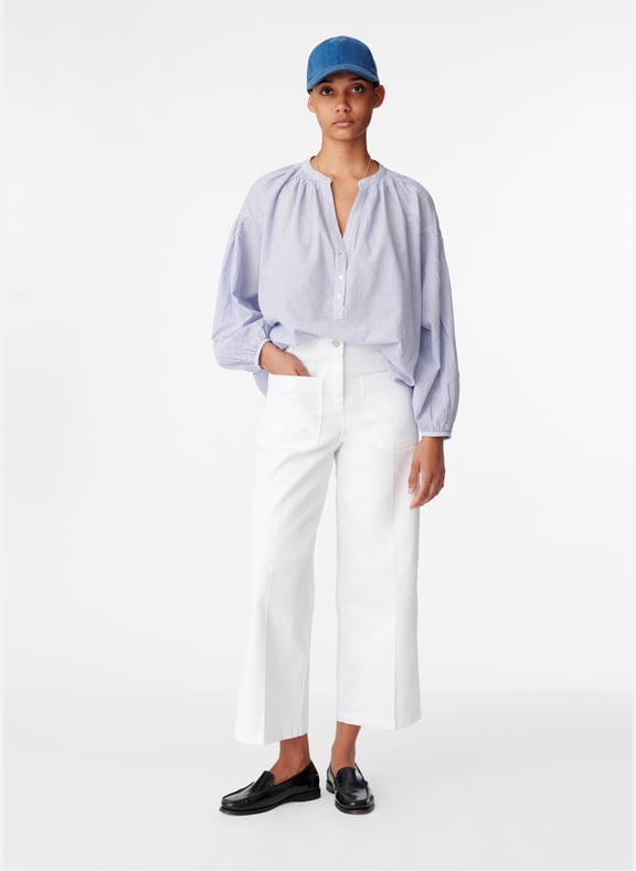 Jean crop helias Blanc by VANESSA BRUNO VANESSA BRUNO Jean crop helias Blanc
