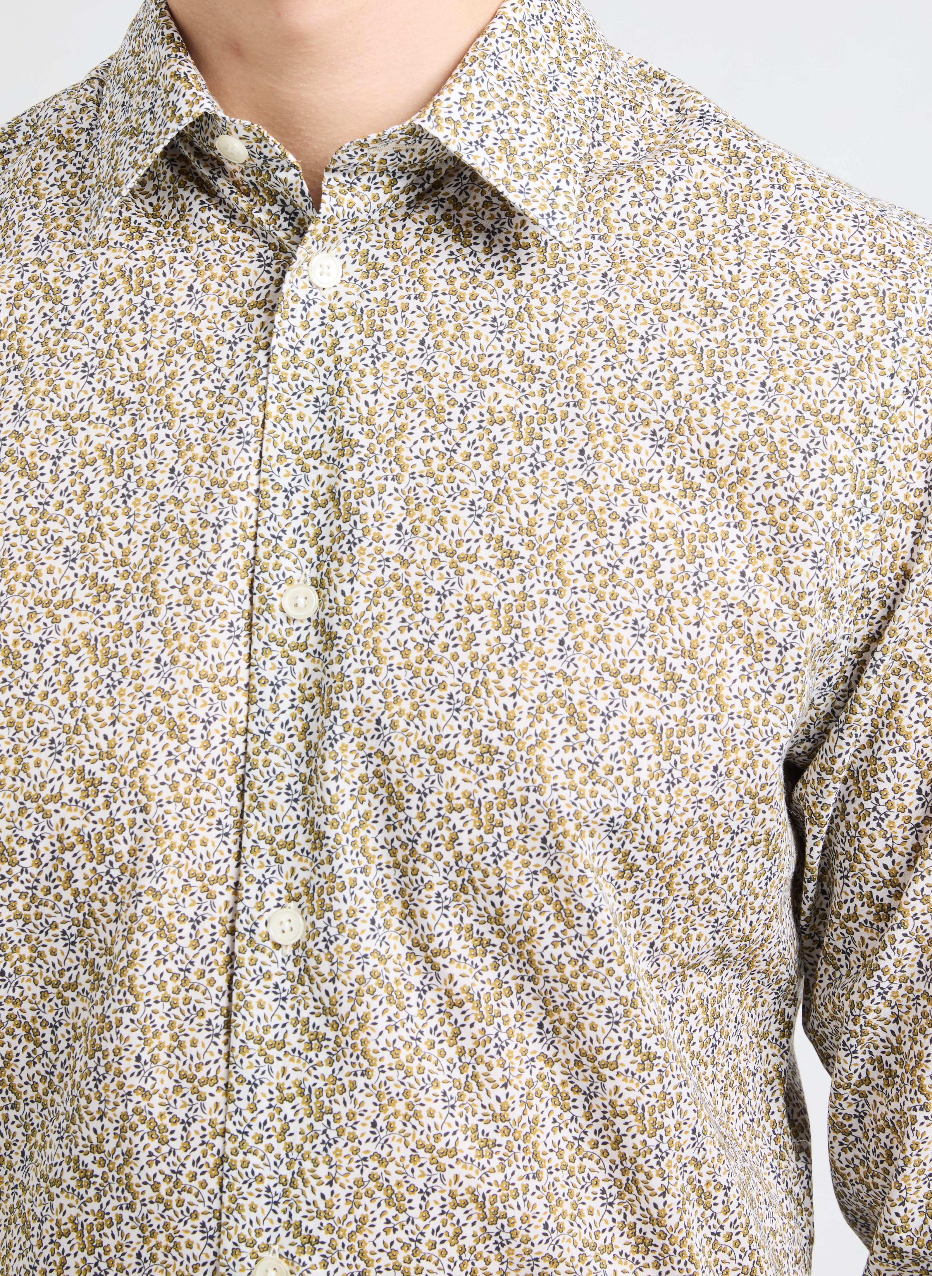 Chemise à motif  Jaune