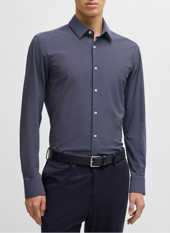 Chemise slim fit col classique Bleu by BOSS BOSS Chemise slim fit col classique Bleu