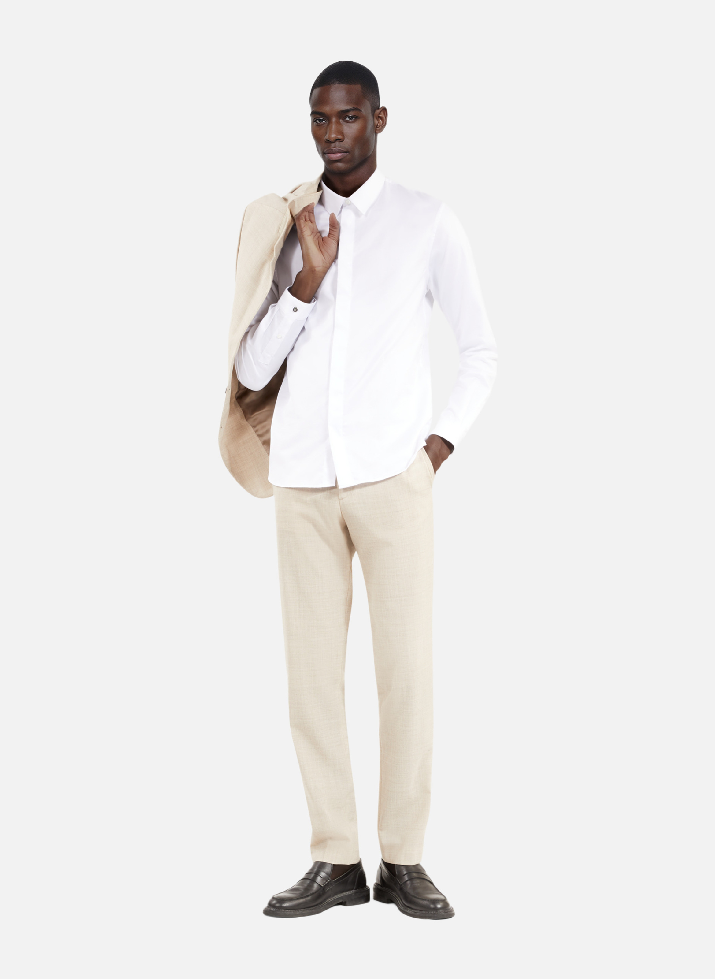 Chemise formelle coupe droite THE KOOPLES Blanc