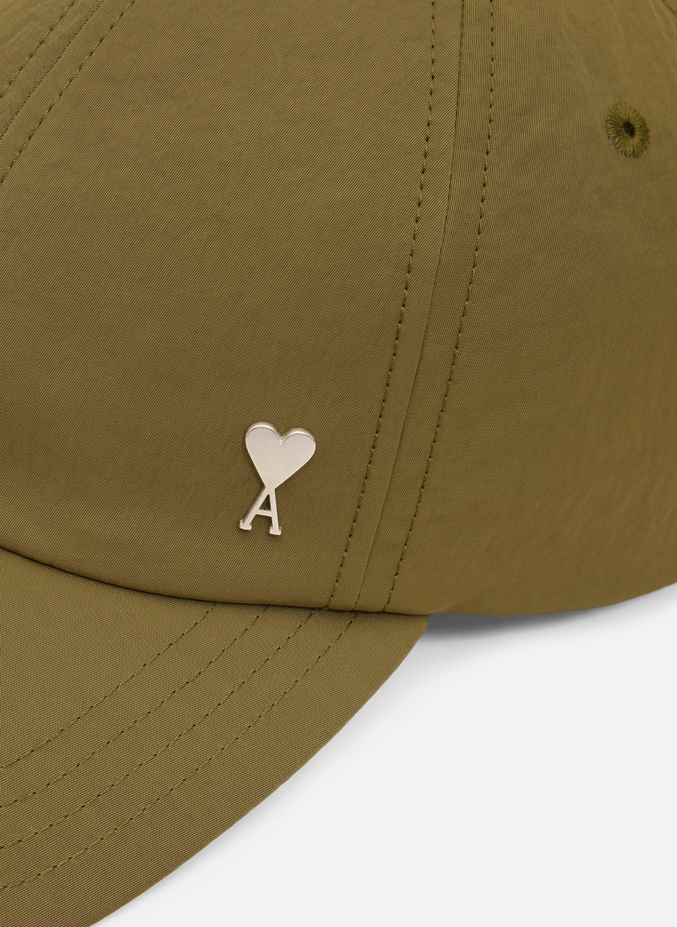 Casquette  ami de coeur en serge de nylon unisexe AMI PARIS Vert