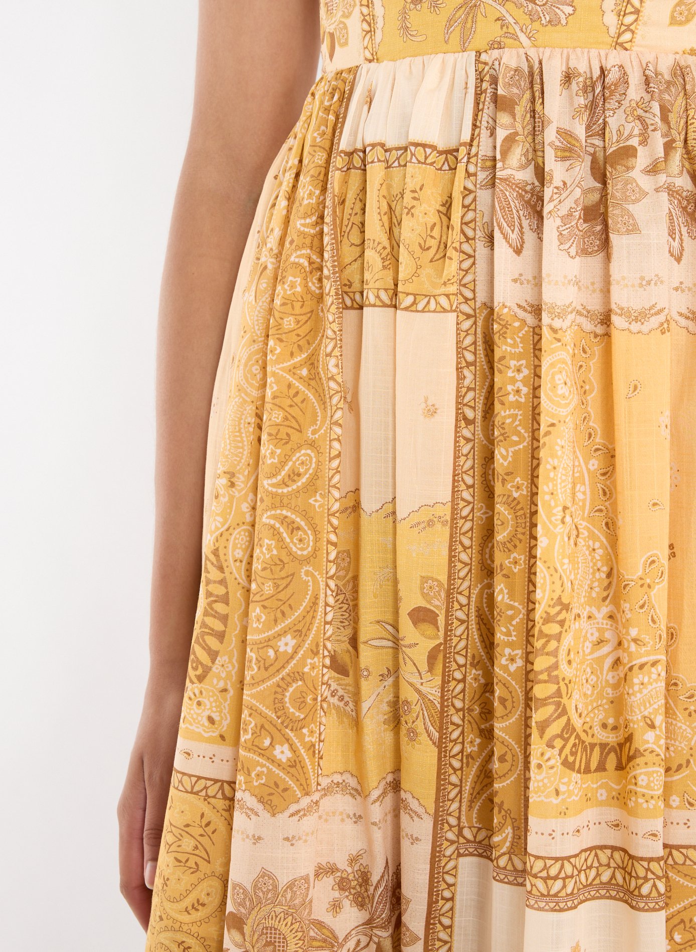 Robe midi en coton Lucky ZIMMERMANN Multicolore