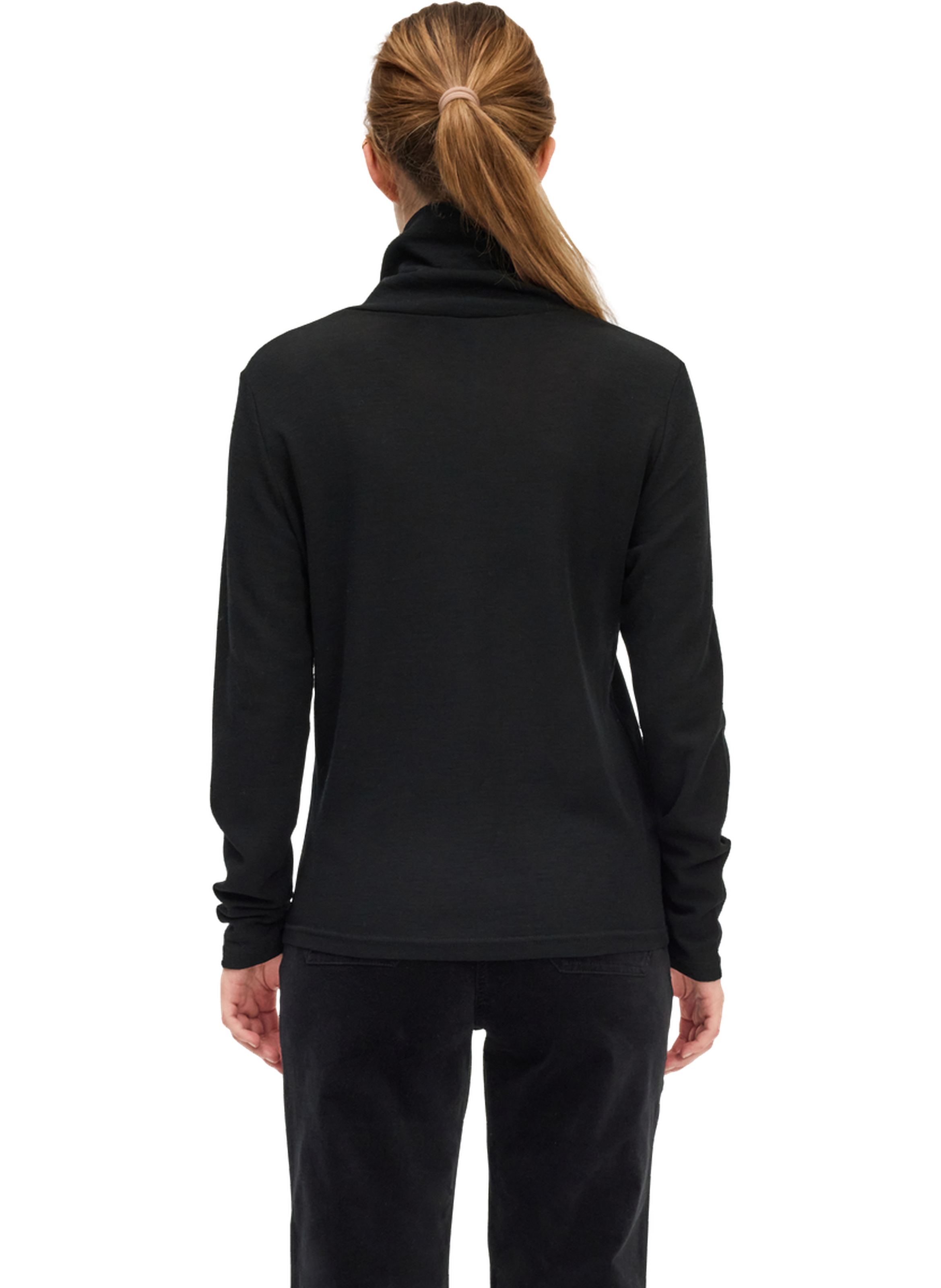 Sous-pull à col montant en laine - haniah Noir