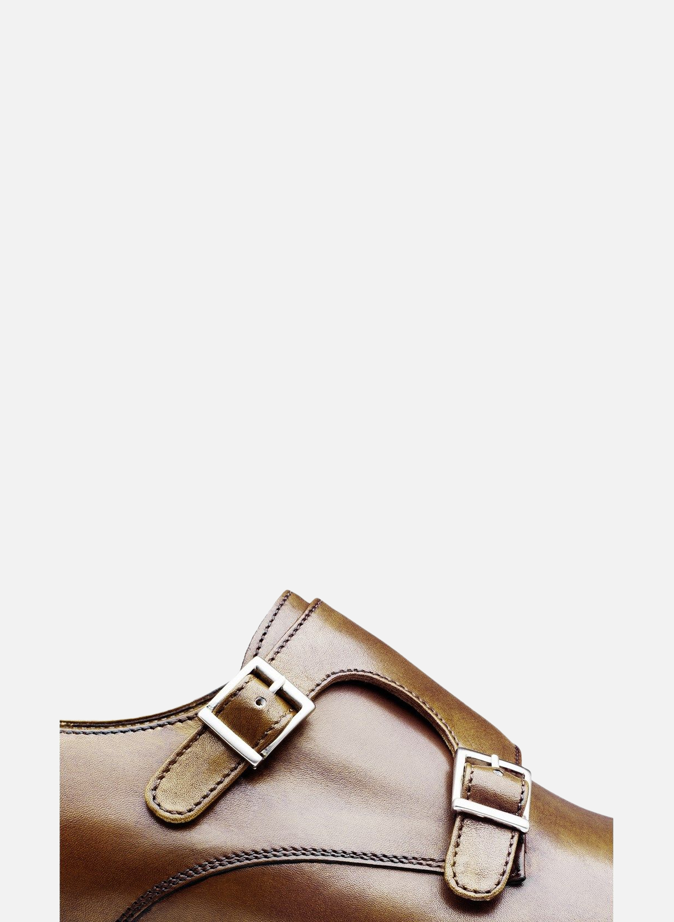 Chaussure monk en cuir cambridge FINSBURY Marron