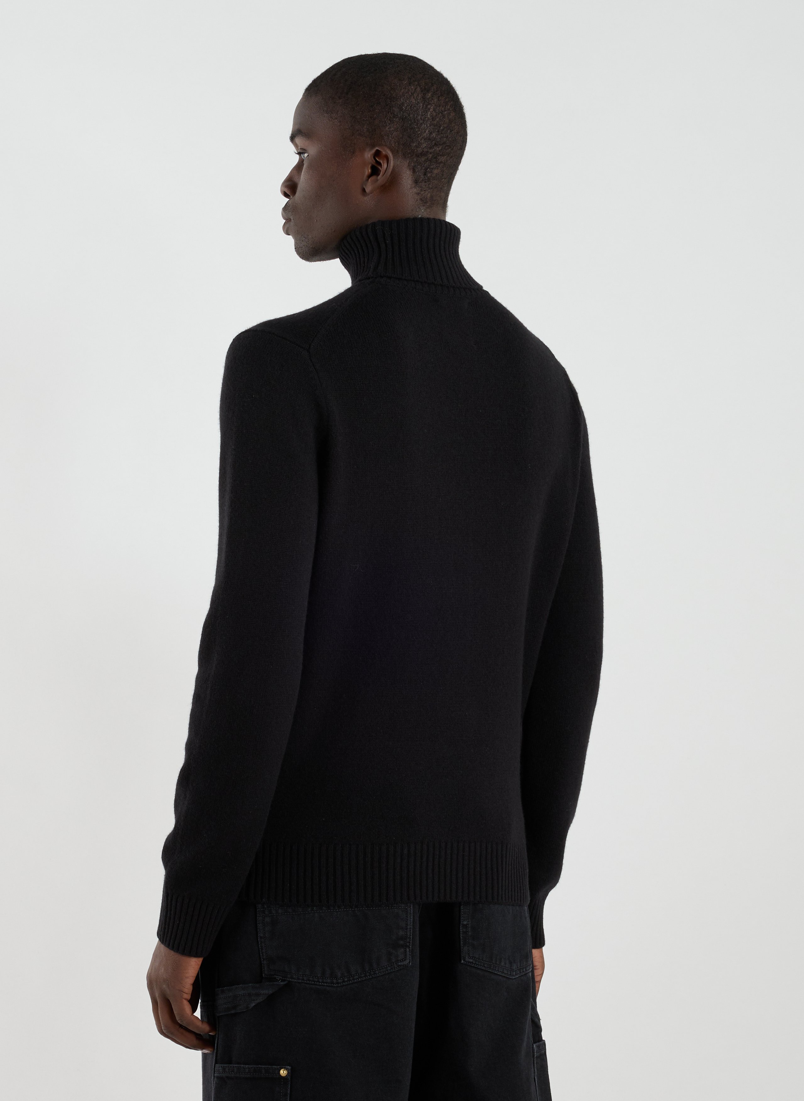 Roll-neck wool Jumper  ECOALF Black