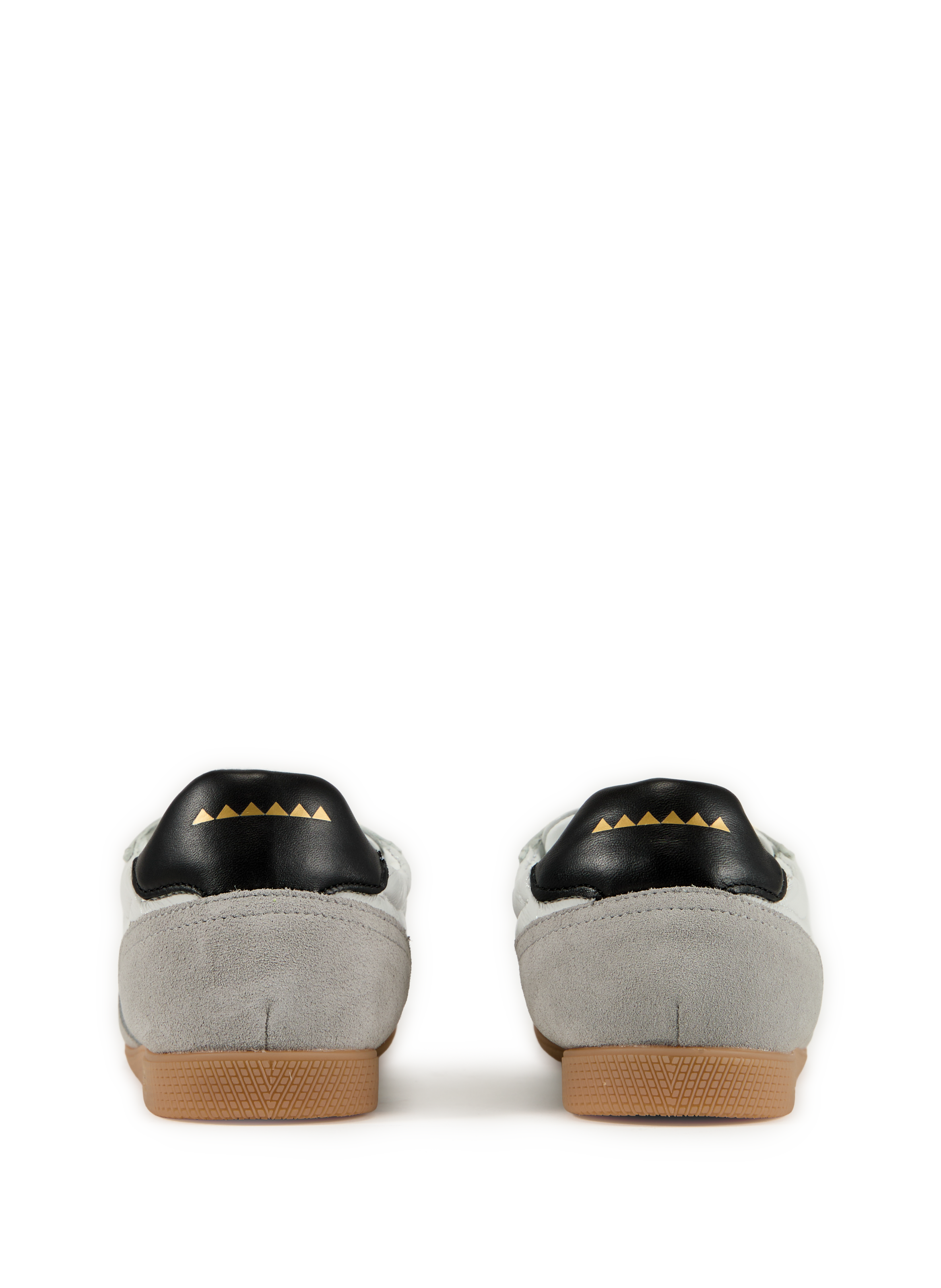 Mixed leather sneakers RUN OF White