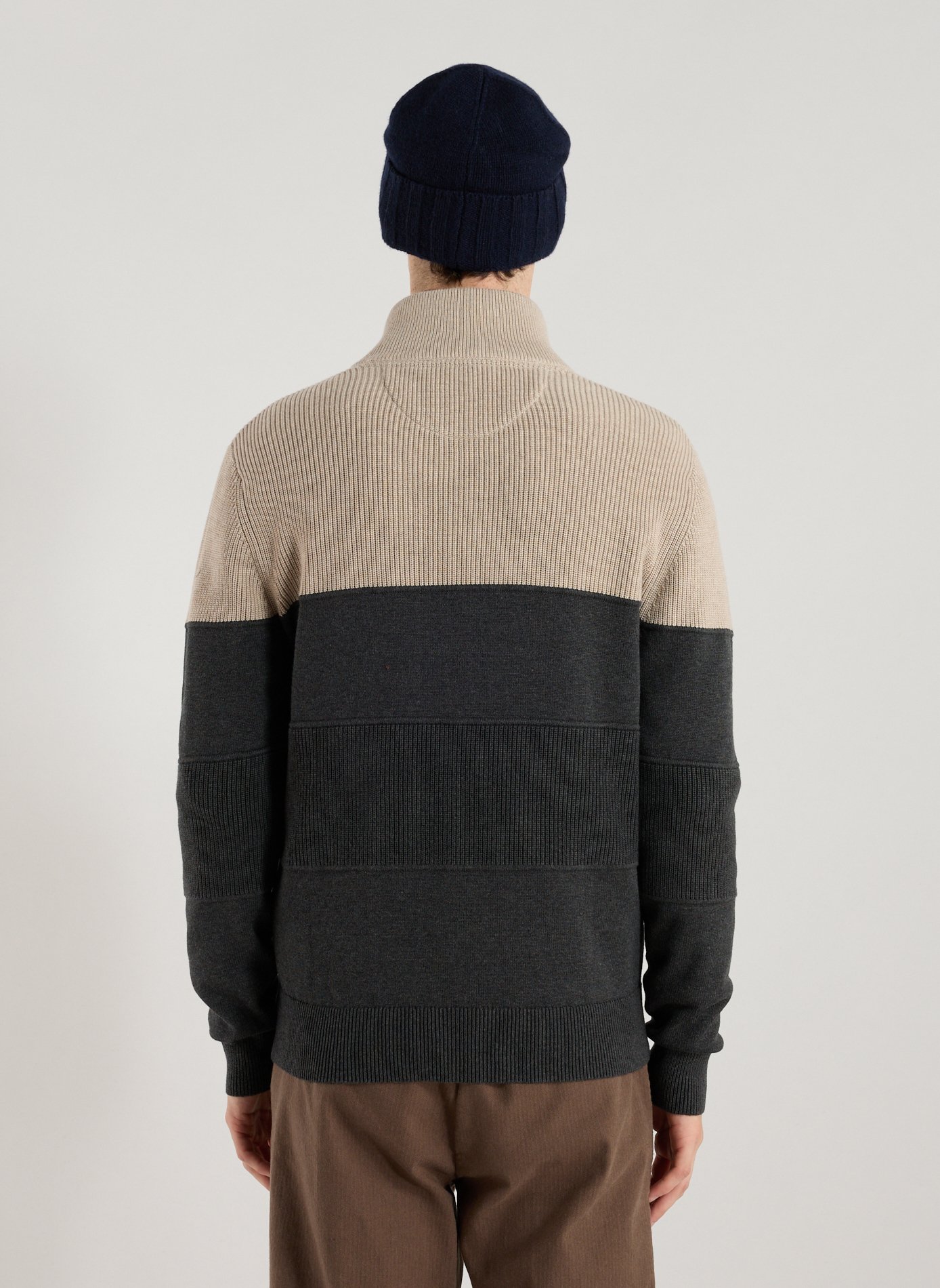 Zip-Neck Jumper EDEN PARK Grey