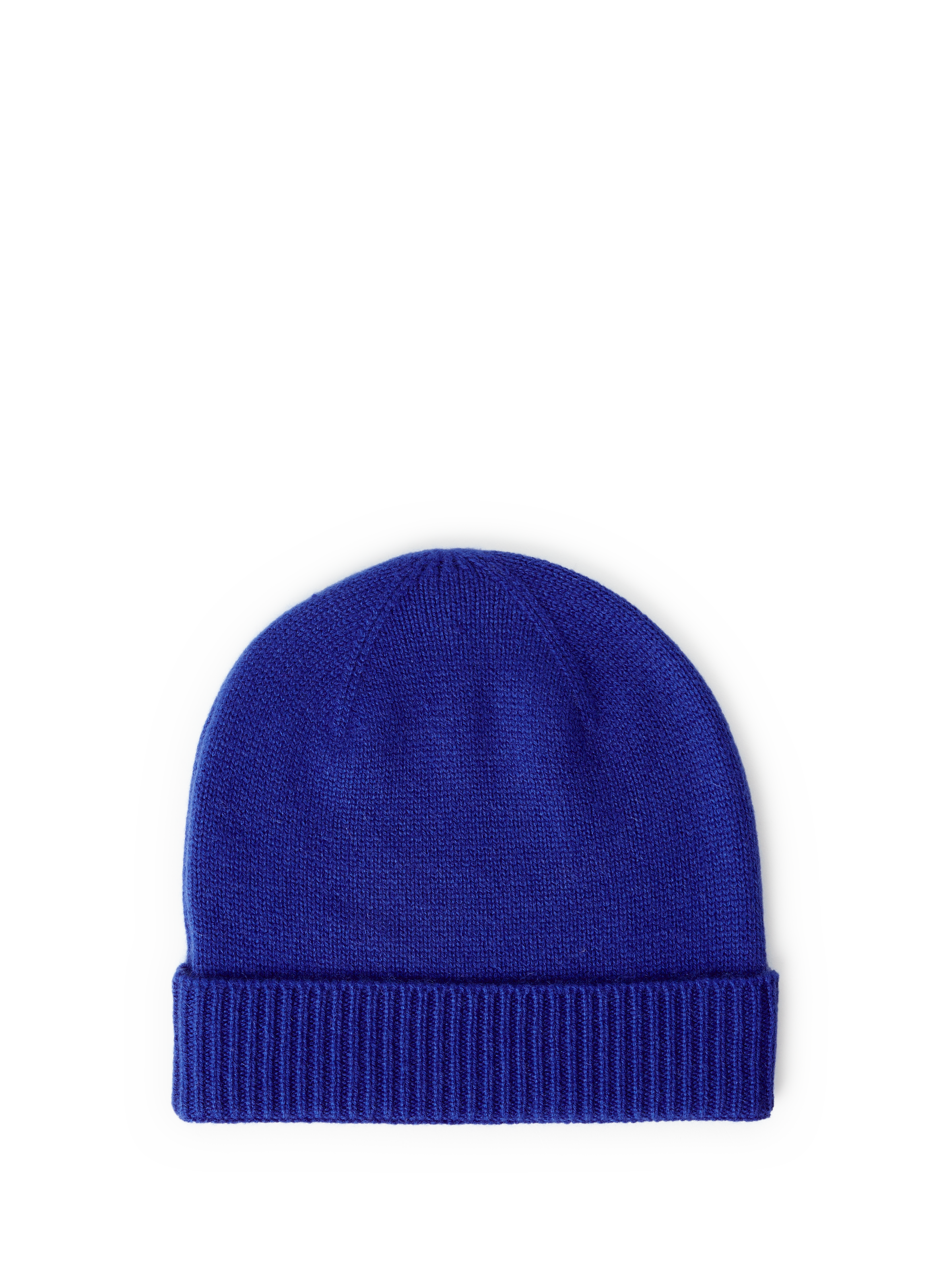 AU PRINTEMPS PARIS Bonnet côtelé en cachemire Bleu