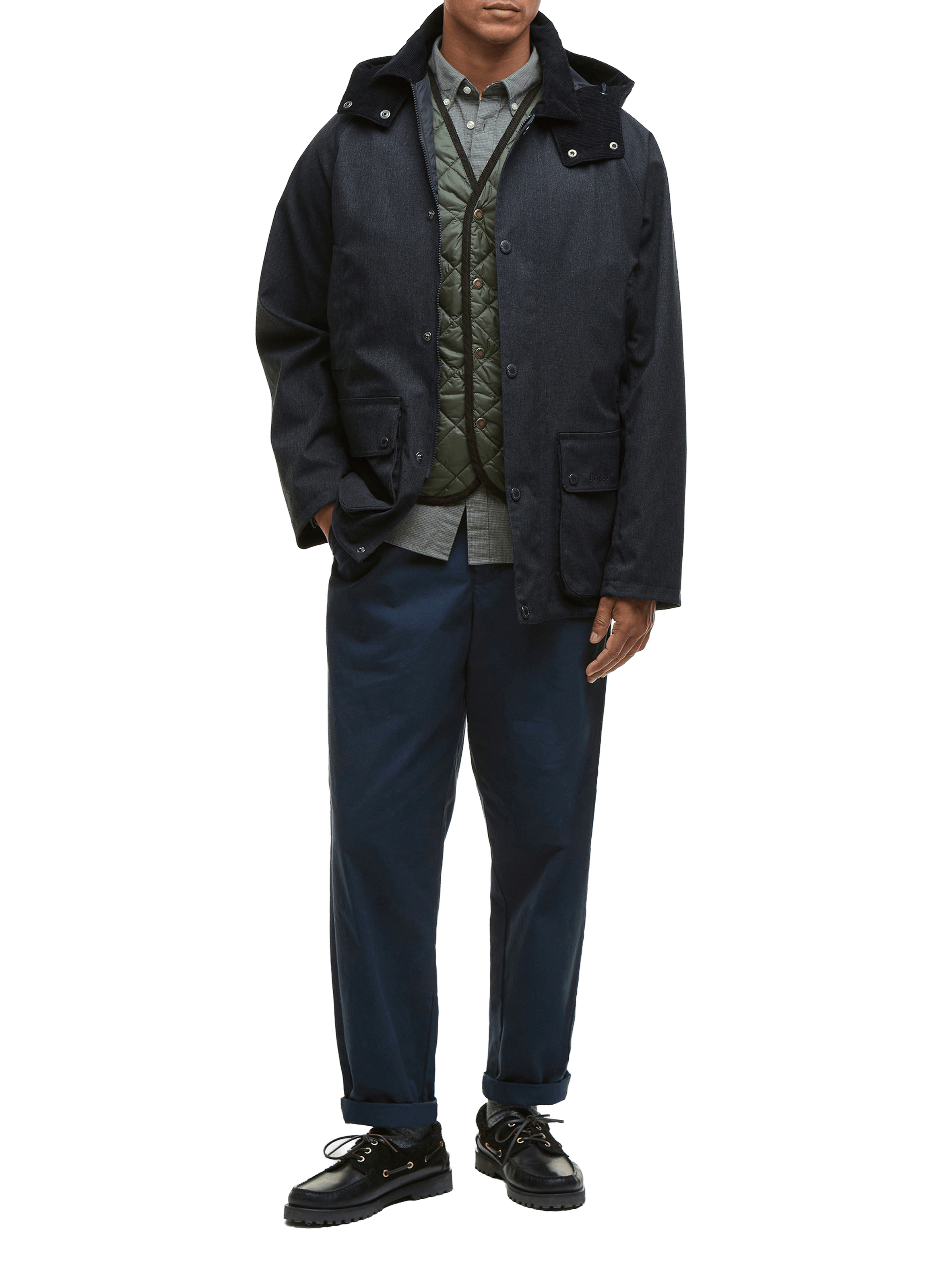 Veste imperméable à capuche BARBOUR Bleu